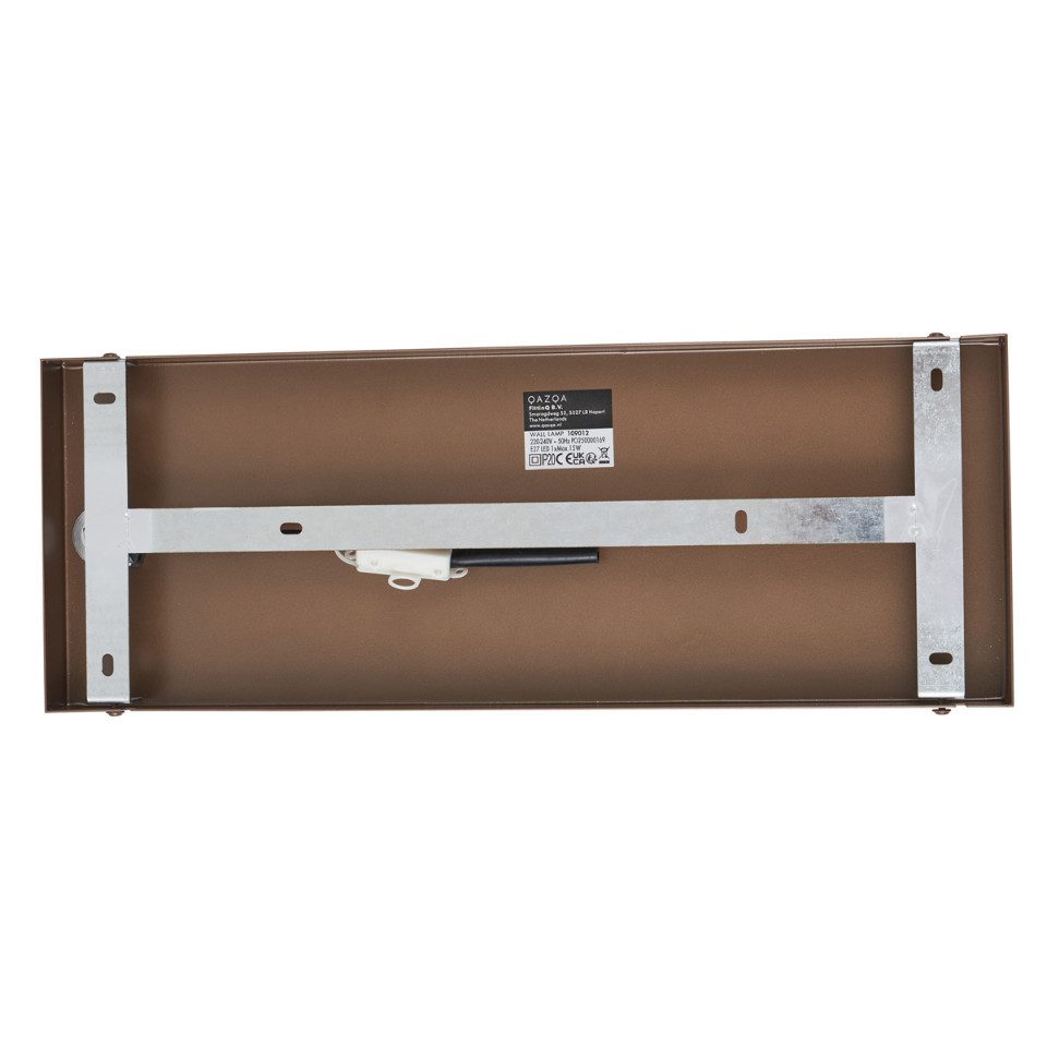 Qazqa Wandleuchte Stavelot, ohne Leuchtmittel, E27, Bronze, Hotel chic, Stahl, 1-flammig