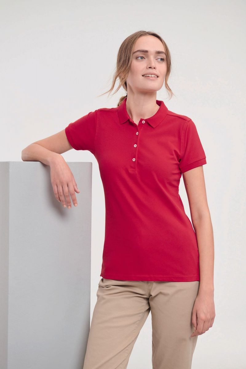 Russell Poloshirt Damen Stretch Poloshirt