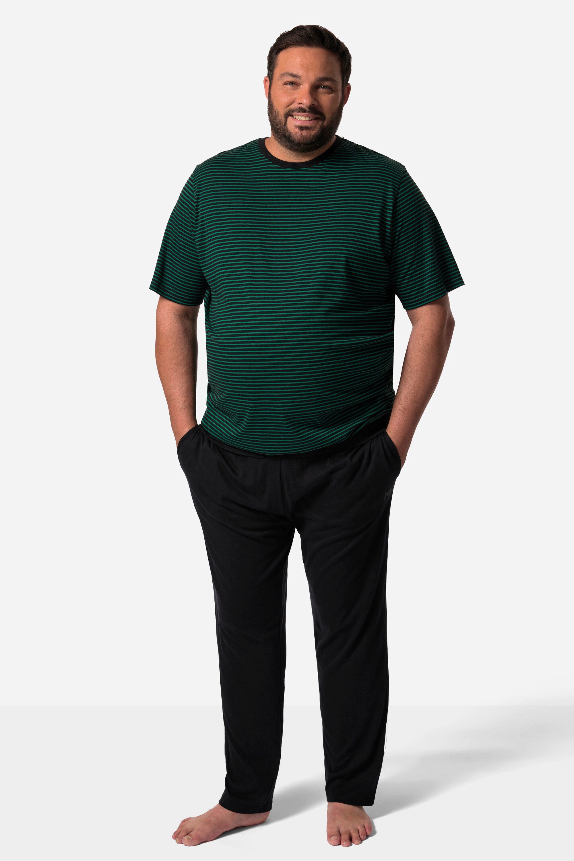 Men Plus Schlafanzug Men+ Schlafanzug Bauchfit Zweiteiler lange Hose günstig online kaufen