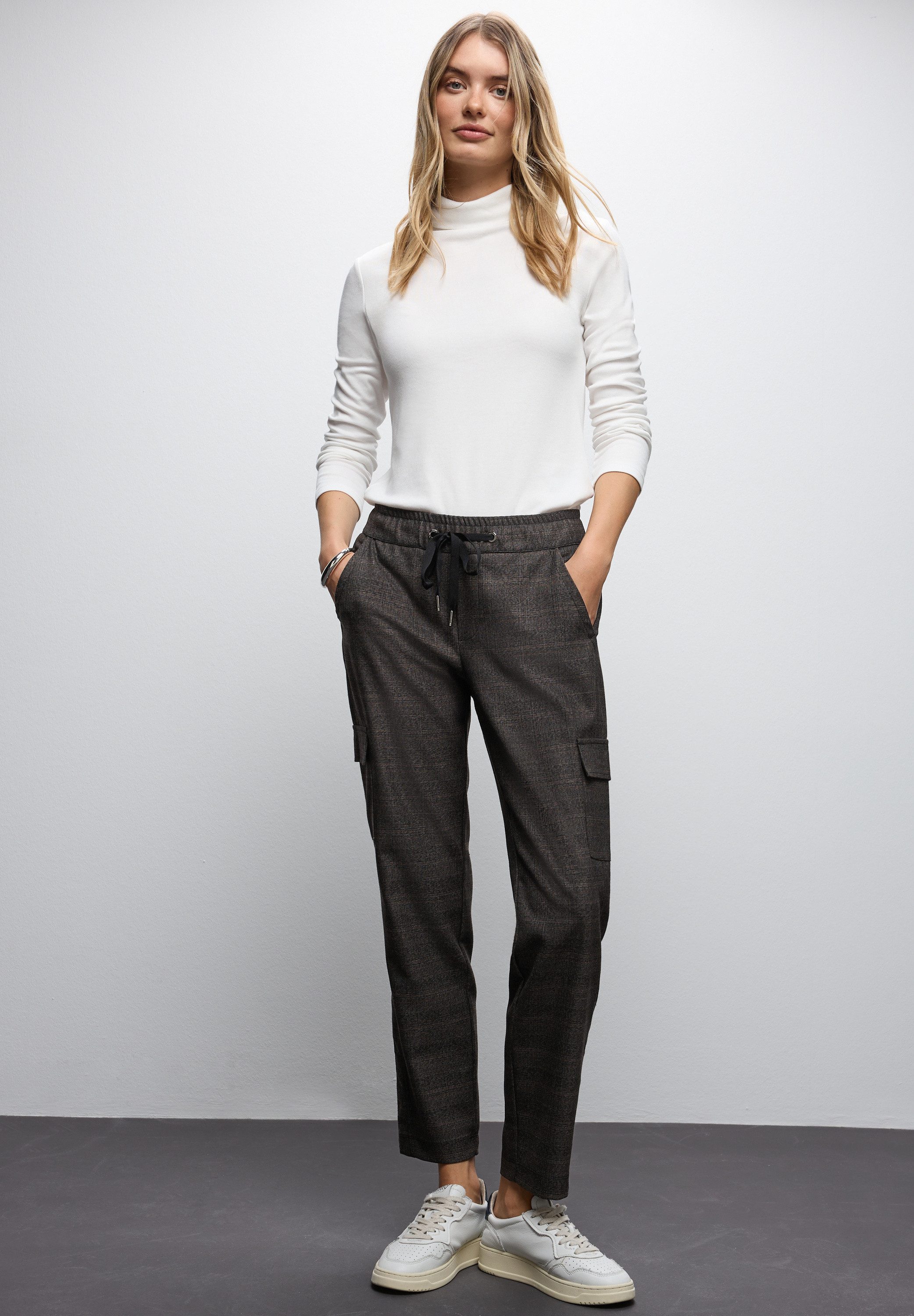 STREET ONE Cargohose Style Bonny mit elastischem Bund