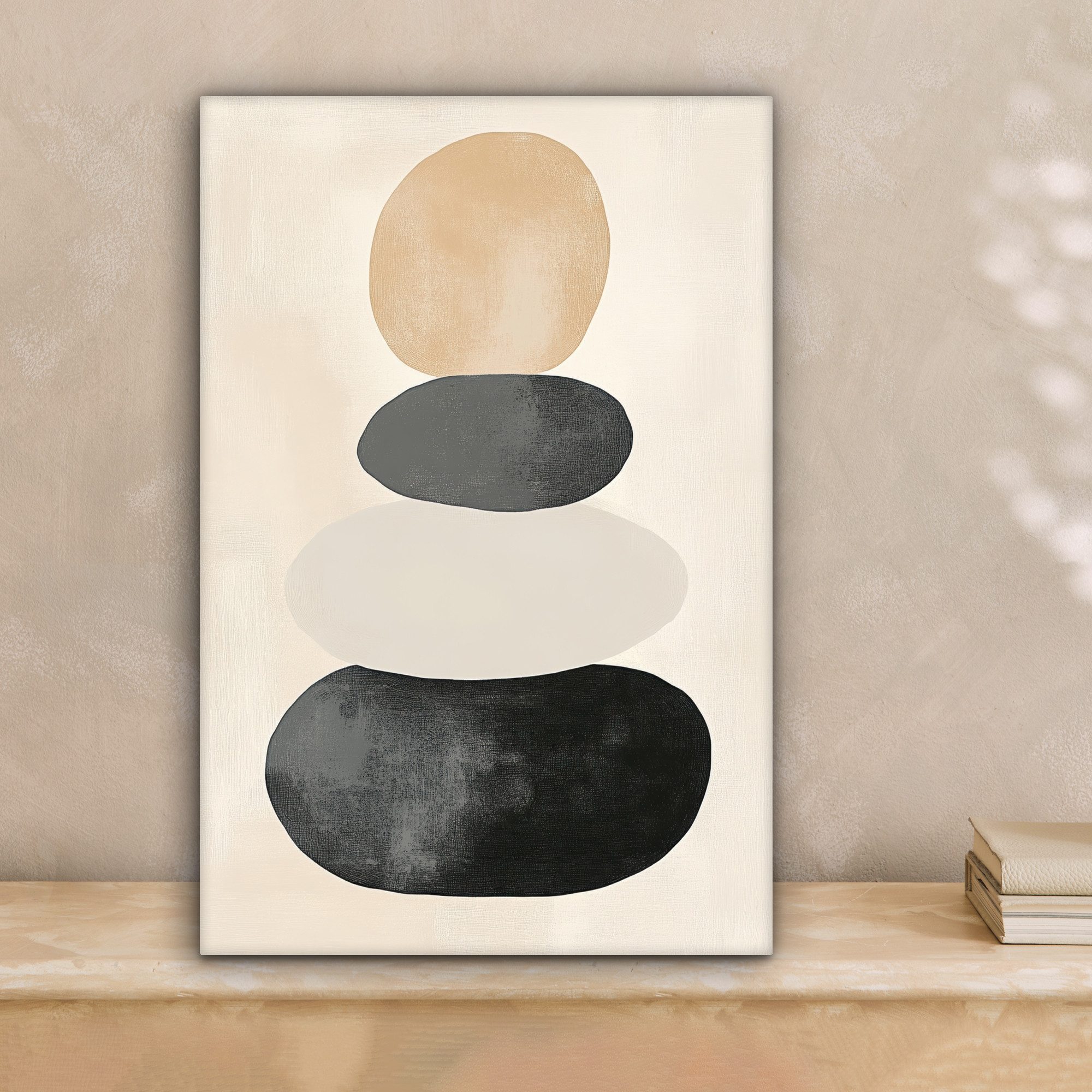 OneMillionCanvasses® Leinwandbild Japandi - Wabi sabi - Beige, Fotodruck (1 günstig online kaufen