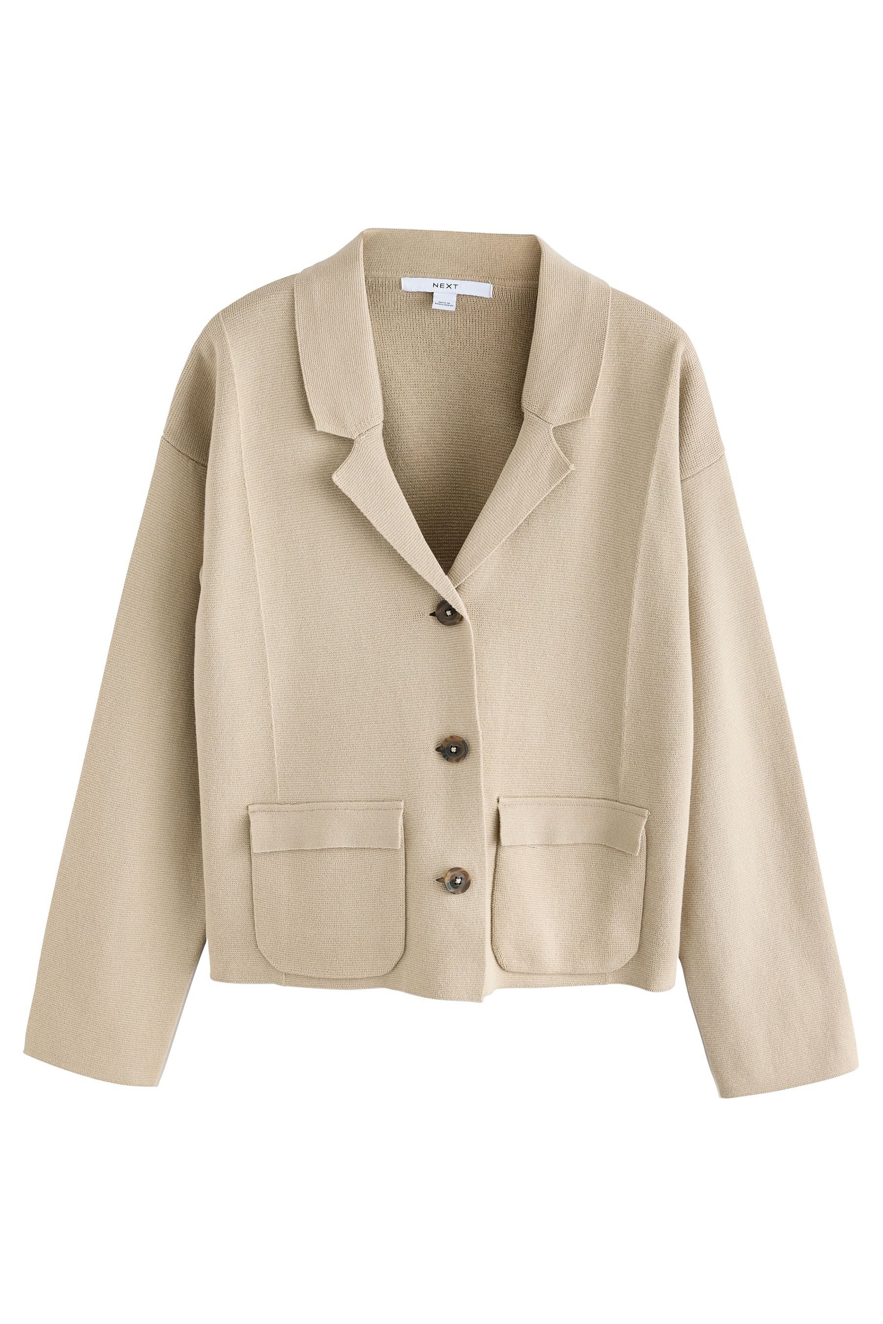Next Strickjacke Gestrickter, smarter Blazer aus günstig online kaufen