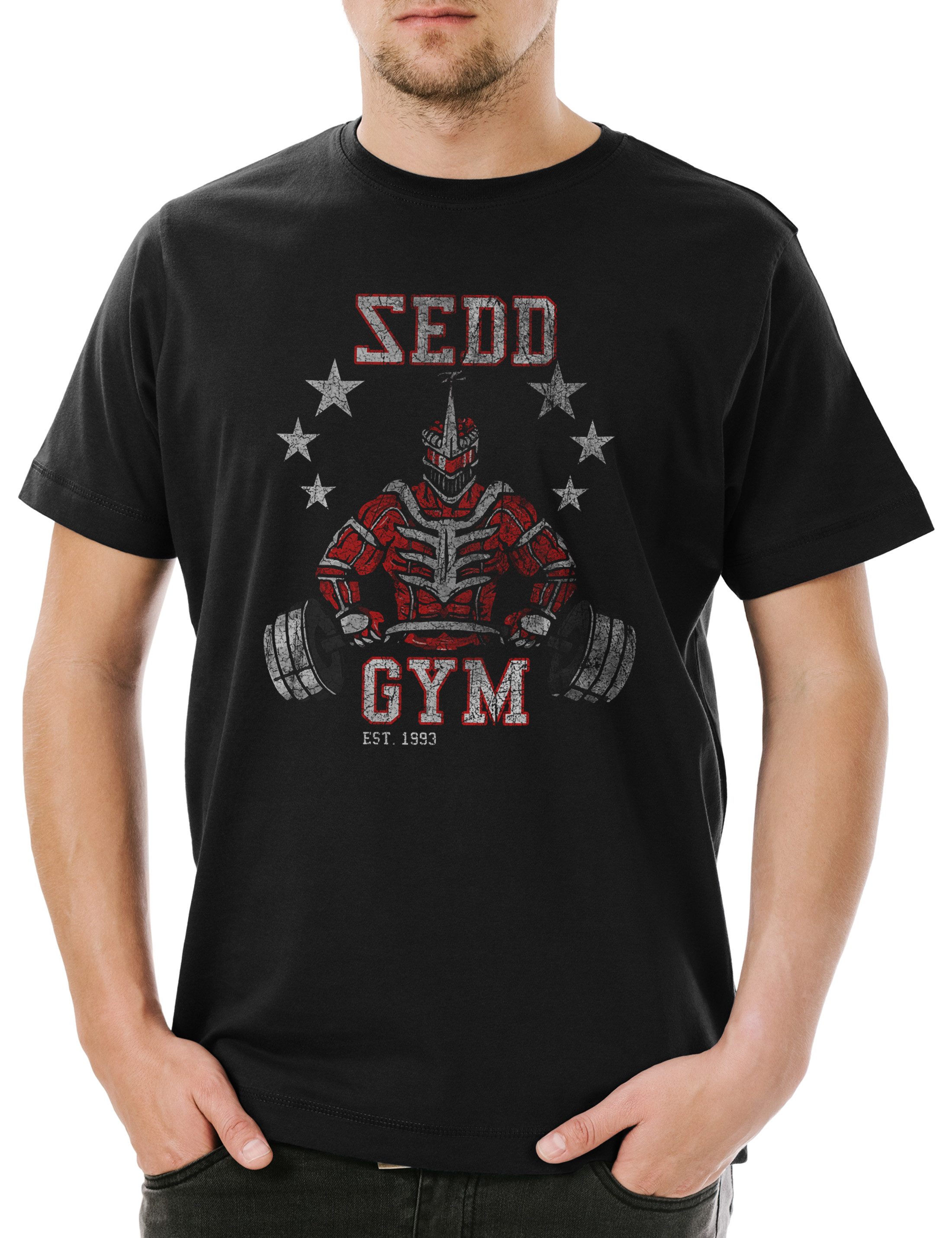 Print-Shirt Sedd Power Gym Herren T-Shirt No Pain Gain Power Training Body Rangers