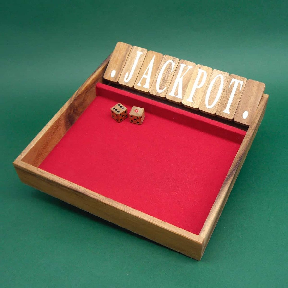 ROMBOL Denkspiele Spiel SHUT THE BOX XL - kurzweiliges Würfelspiel, Würfelspiel, Holzspiel