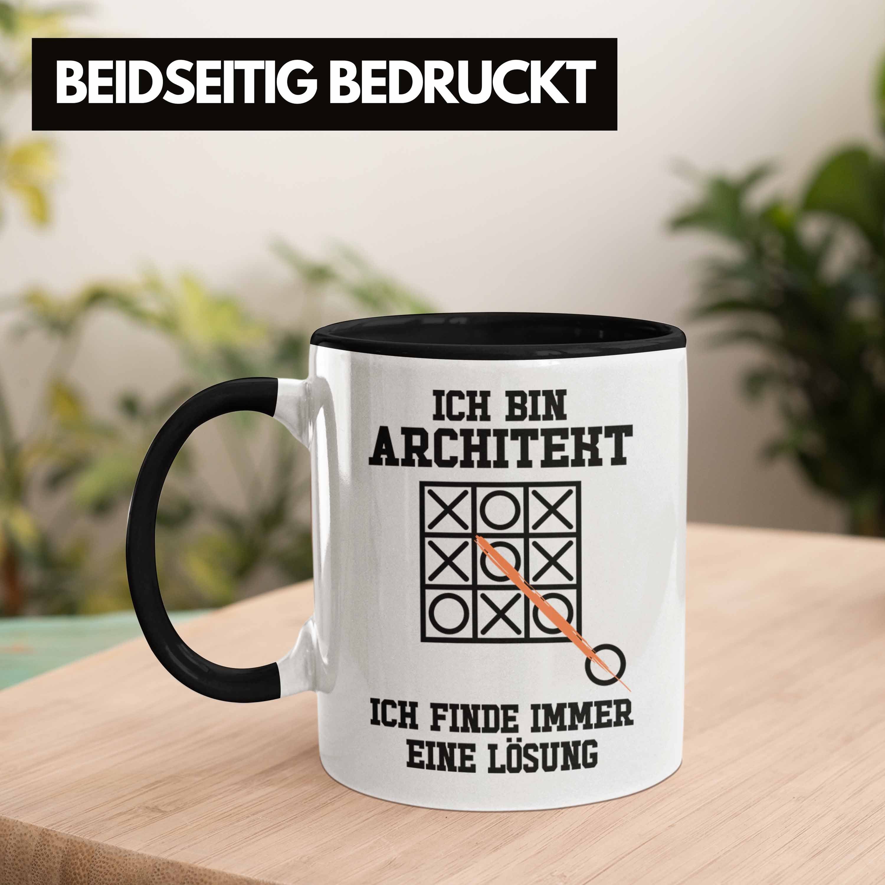 Architekten Tasse Trendation Schwarz Tasse Trendation Geschenkidee Lustig - Geschenk mit Männer Kaffeetasse Architektur Spruch Architekt