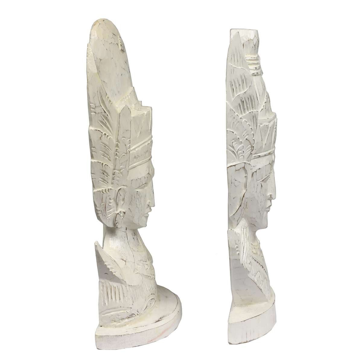 und in 2er Ursprungsland Oriental im Dekofigur St), Figurenset traditionelle (2 Weiß Rama Handarbeit Herstellung Galerie Sita