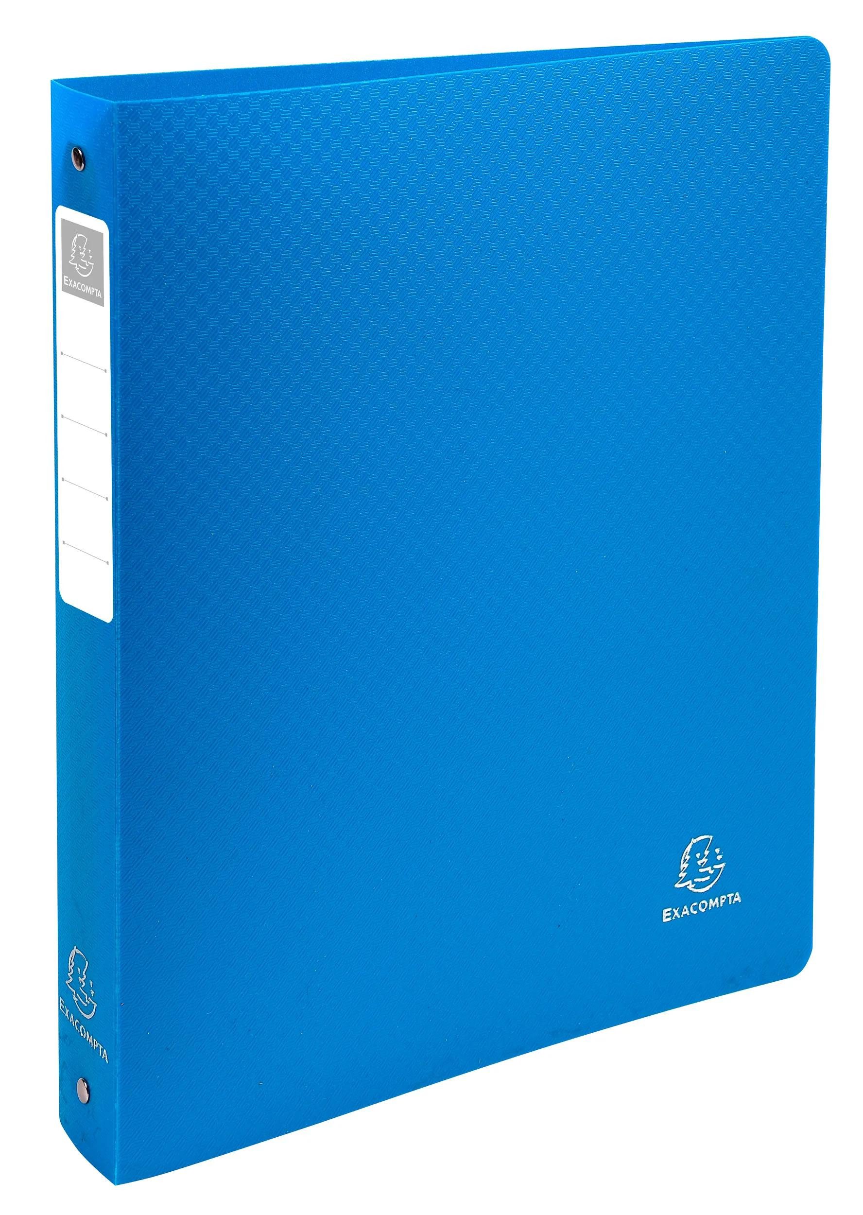 Ringbuchmappe 10x Ringbuch PP 1000µ 4Ring Rücken 40mm A4 Überbreite Hellblau 51392E