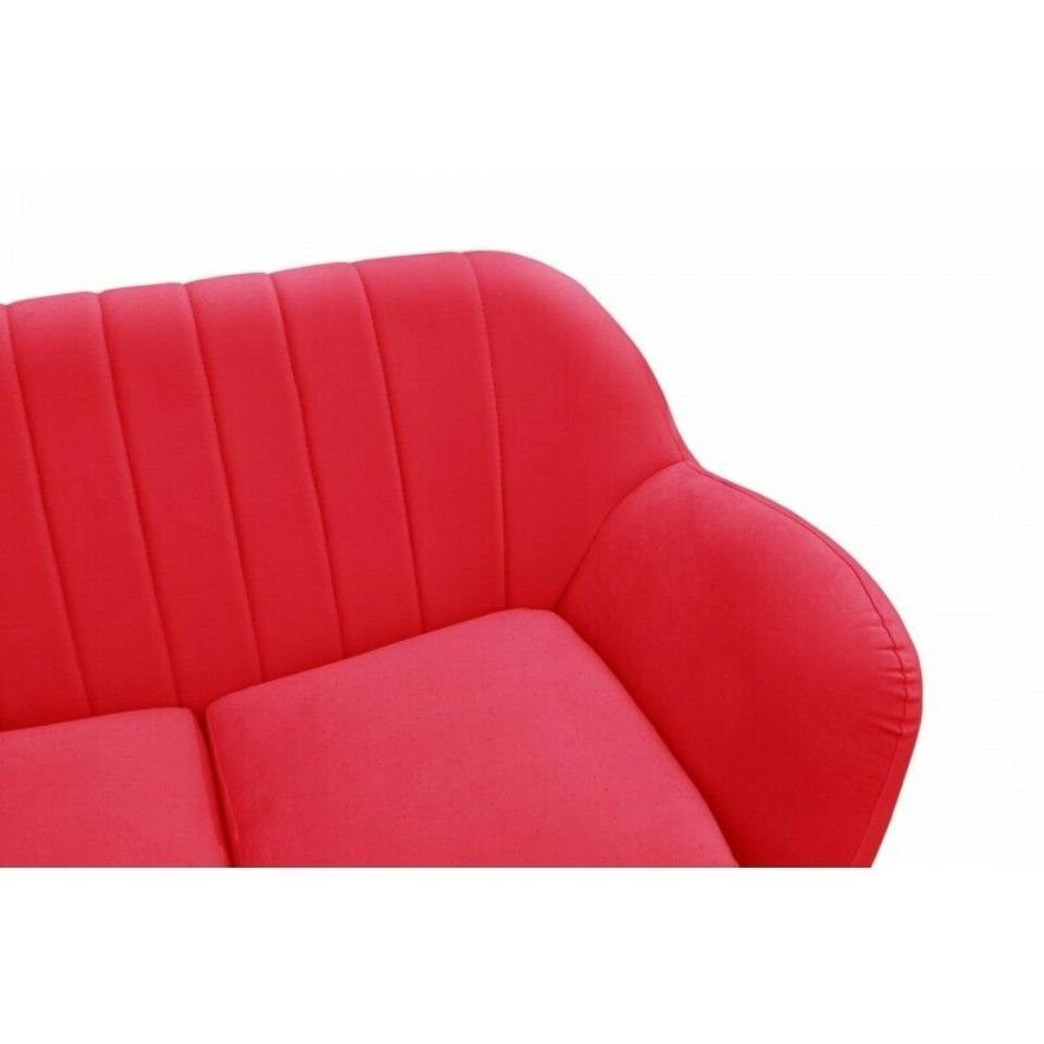 JVmoebel Sofa Blaues Stoffsofa 2 Sitzer Couch Polster Designer Büro Office Couch, Made in Europe Rosa