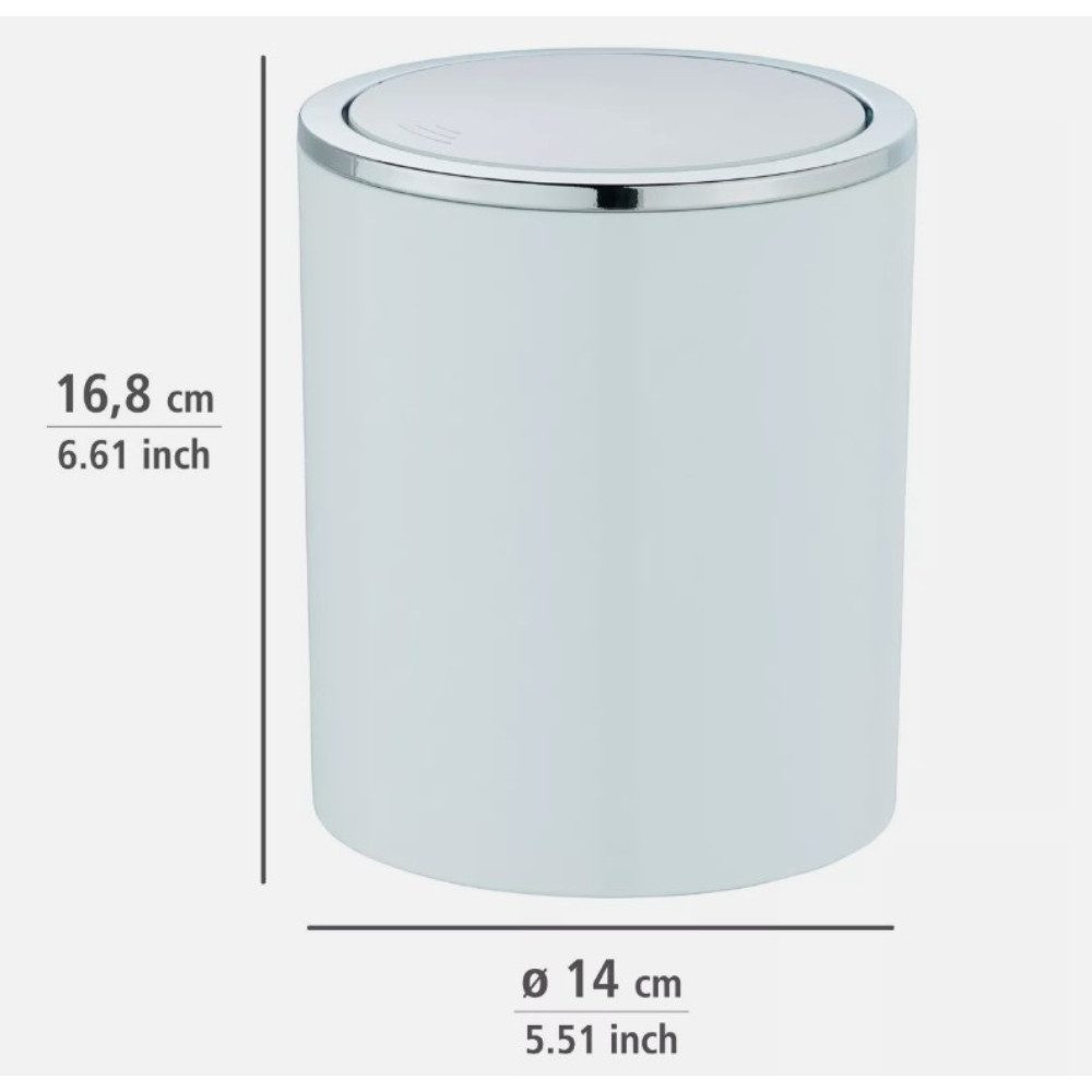 WENKO Mülleimer Kosmetikeimer, 2 Liter