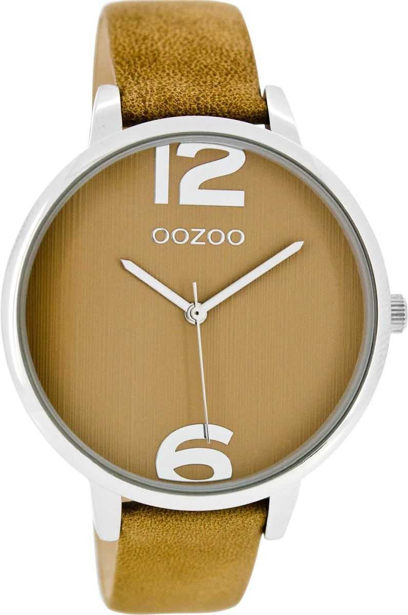 Quarzuhr Damenuhr C8341 Sandfarben Lederband 42 mm C8341