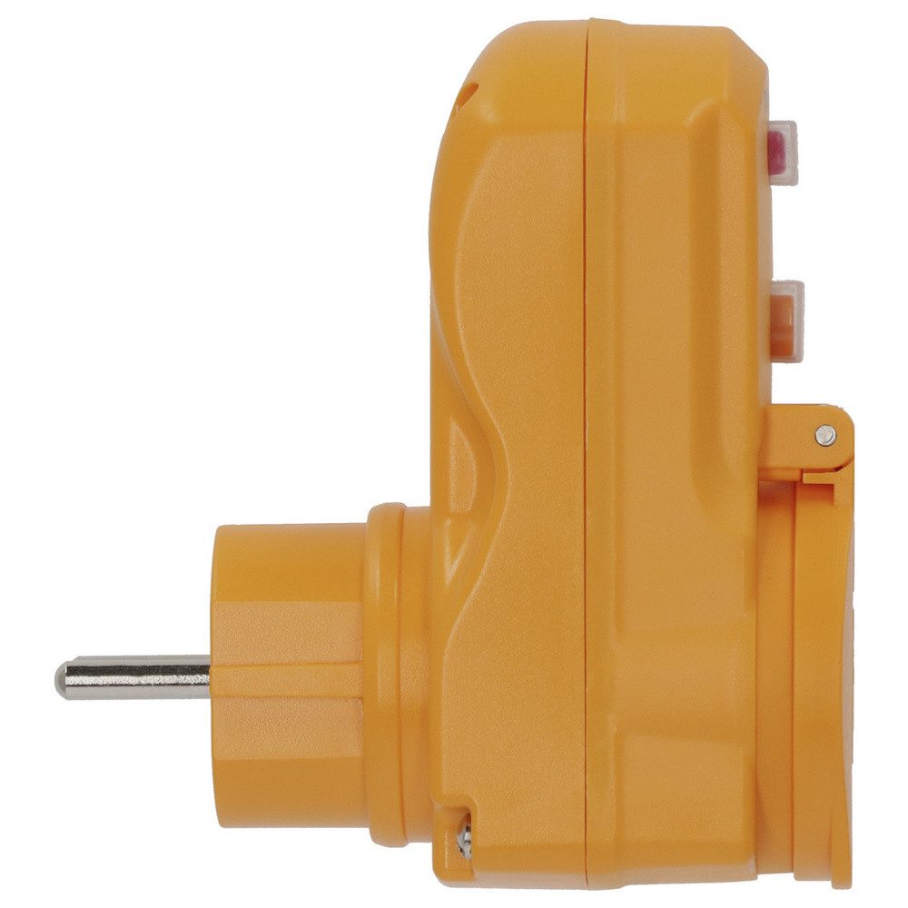 Brennenstuhl Personenschutzstecker Brennenstuhl 1290660 Personenschutz-Zwischenstecker PRCD 230 V Gelb I – Bild 4 von 5