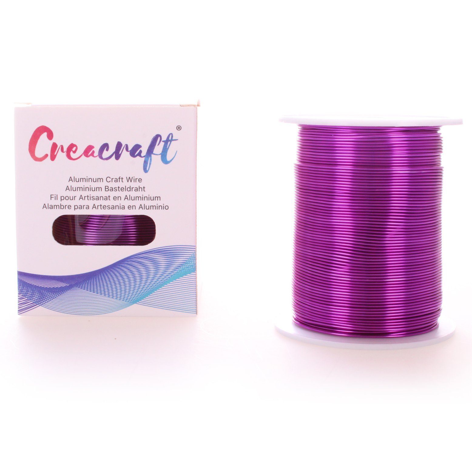 Goodwei Schmuckdraht Aluminiumdraht 1 mm x 150 m, Violett, Eloxiert