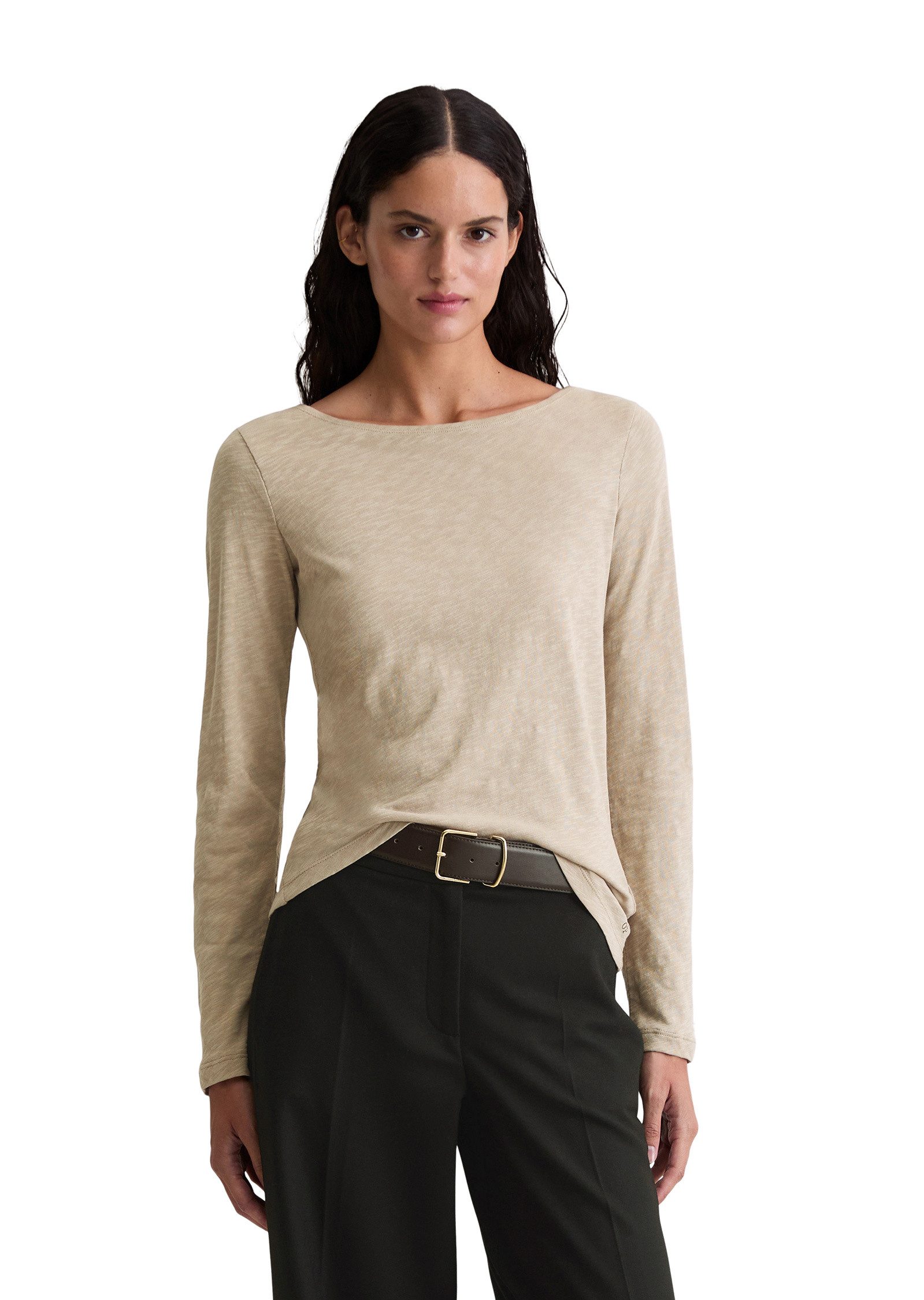 Marc O'Polo Langarmshirt aus Organic Cotton-Qualität günstig online kaufen