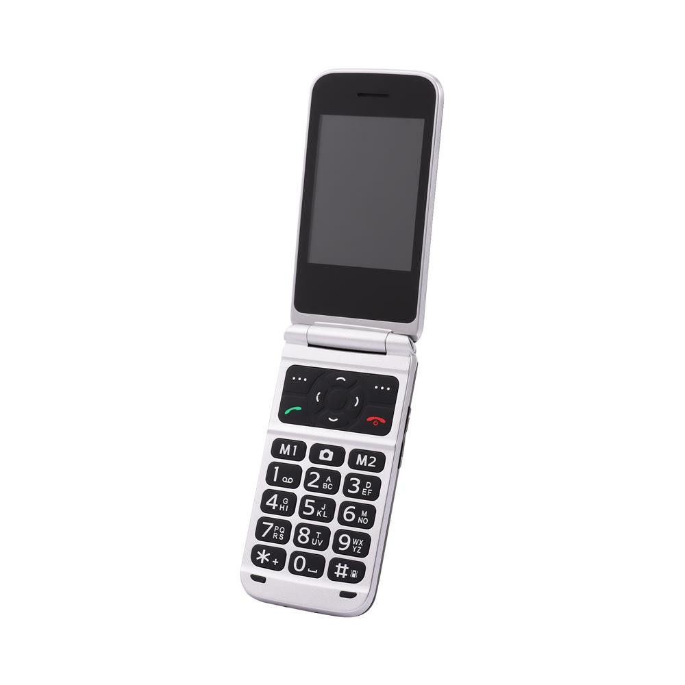 OLYMPIA OFFICE VITUS Klapphandy (Mobiltelefon 2G, Seniorenhandy, Bluetooth, USB-C, schwarz)