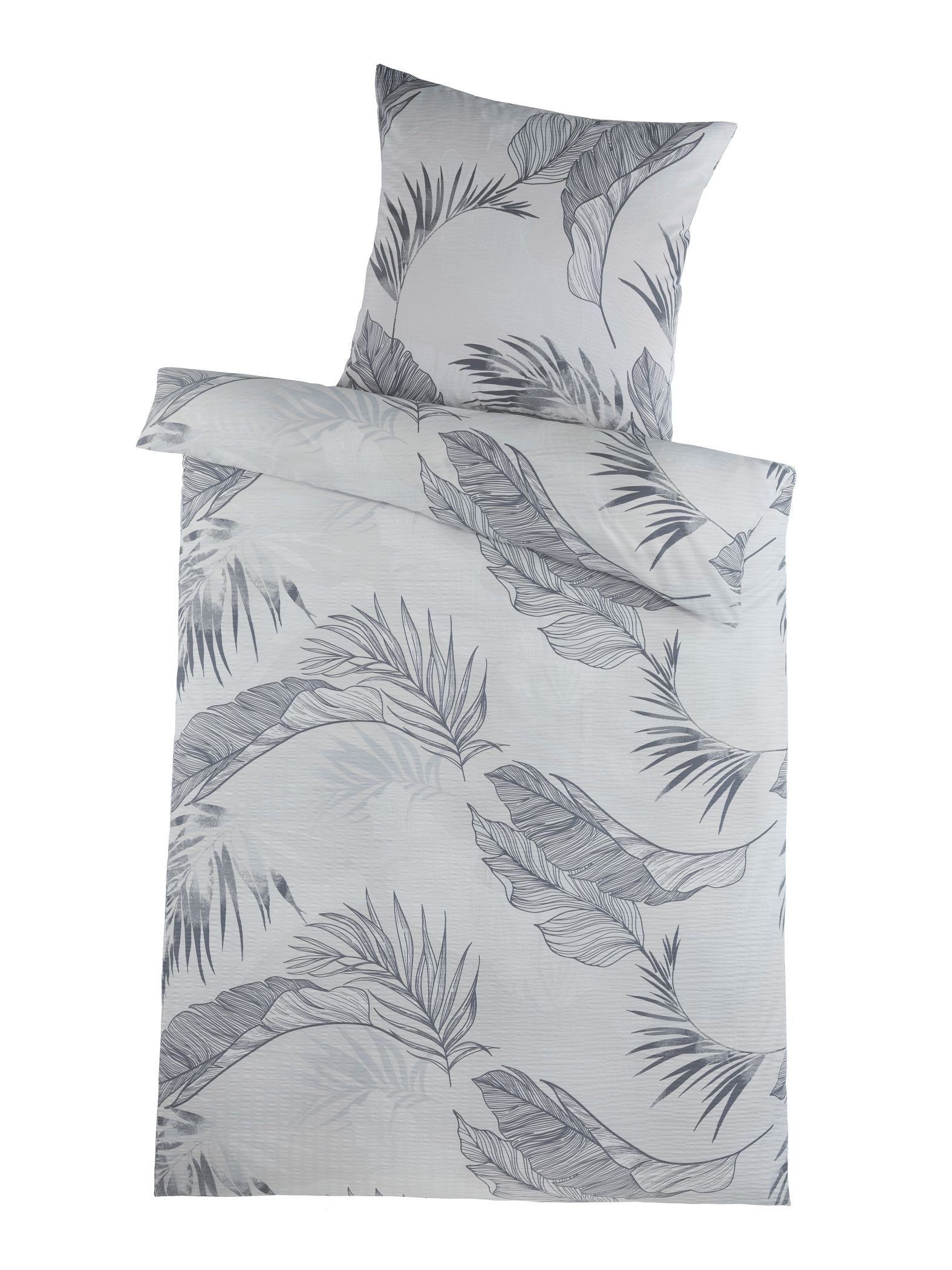 Optidream Bettwäsche Set Mikrofaser 135x200 Design Palmira, Mikrofaser, 2 teilig, Sommer Geschenke Idee Frauen Männer weich sale Reißverschluss Partner
