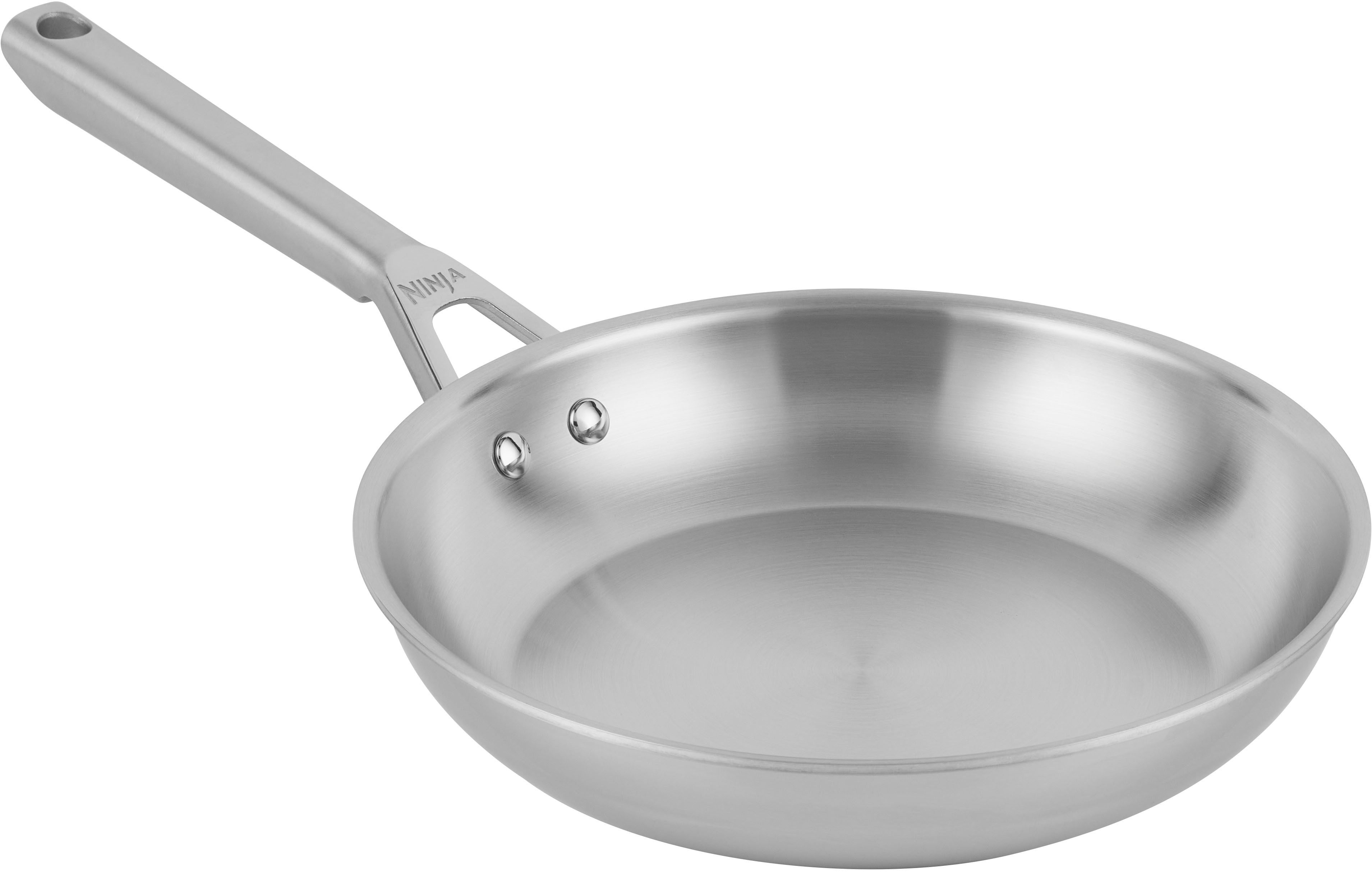 NINJA Bratpfanne Ninja EverClad Edelstahl-Pfanne C900DE, Edelstahl (1-tlg), Entwickelt für den Einsatz unter schwierigsten Kochbedingungen
