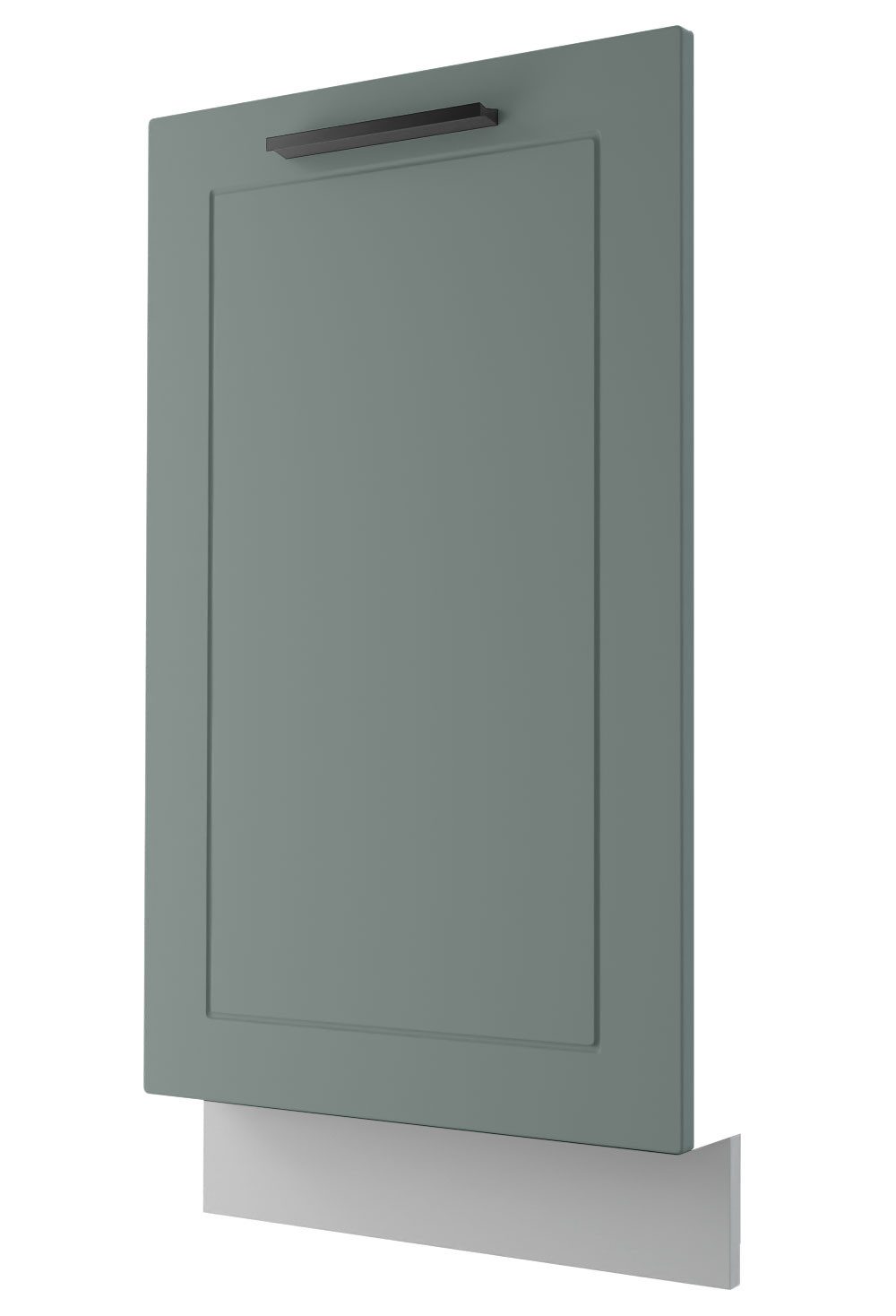 Feldmann-Wohnen Sockelblende Kvantum (inklusive Sockelleiste, 1 St., Fronten mit dekorativen Fräsungen und leicht abgerundeten Ecken), 45x1,8x71,3cm grau - mint (Q-ZM45)