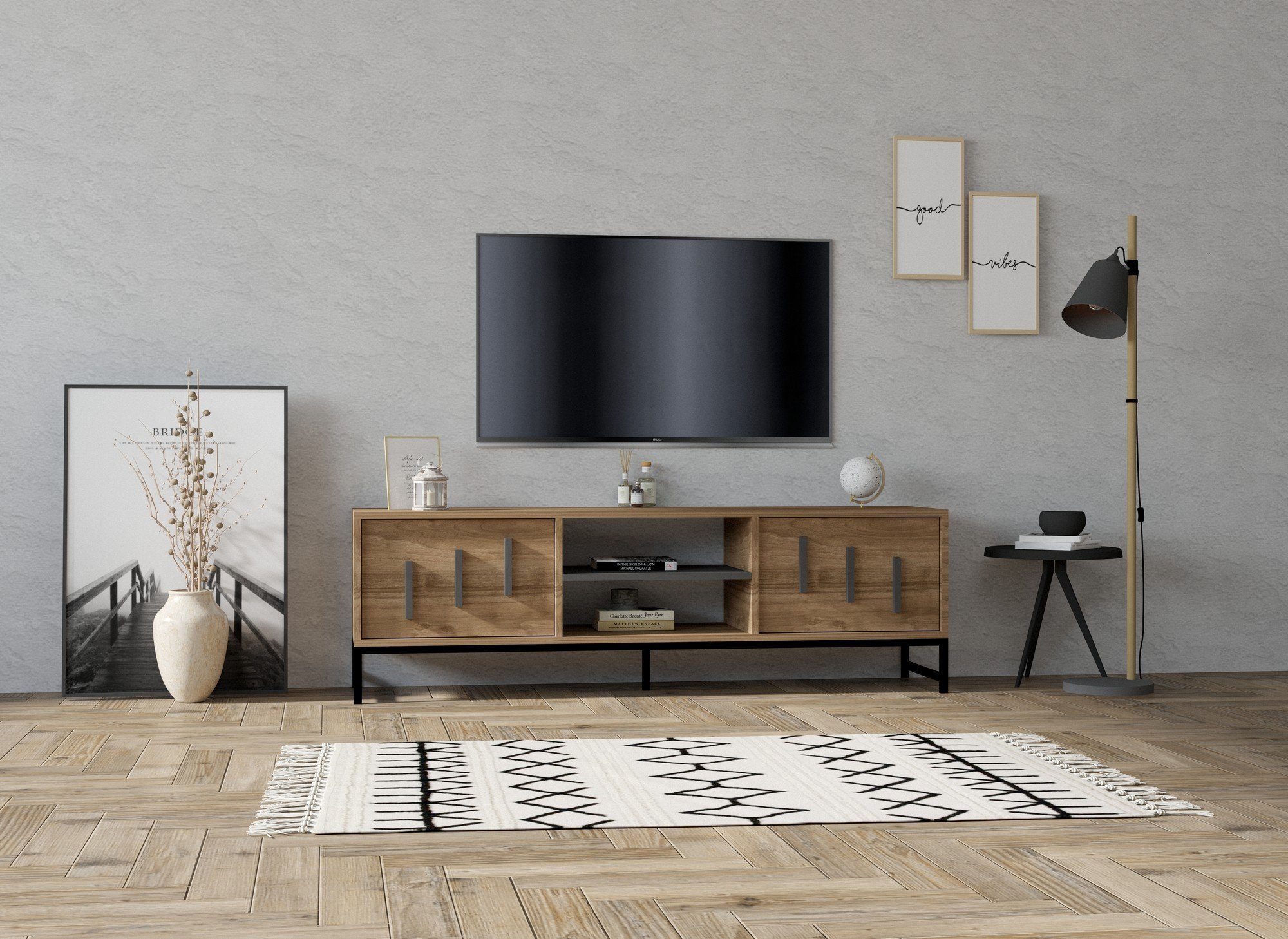 Skye Decor TV-Schrank Schränke, 50x160x40 cm, 100% Melaminbeschichtete Partikelplatte