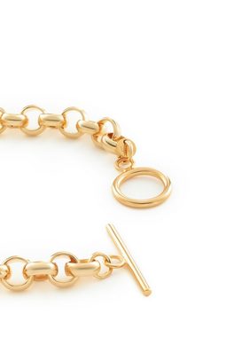 LOLA jewelry Goldarmband Vergoldetes Chunky T-Bar Armband