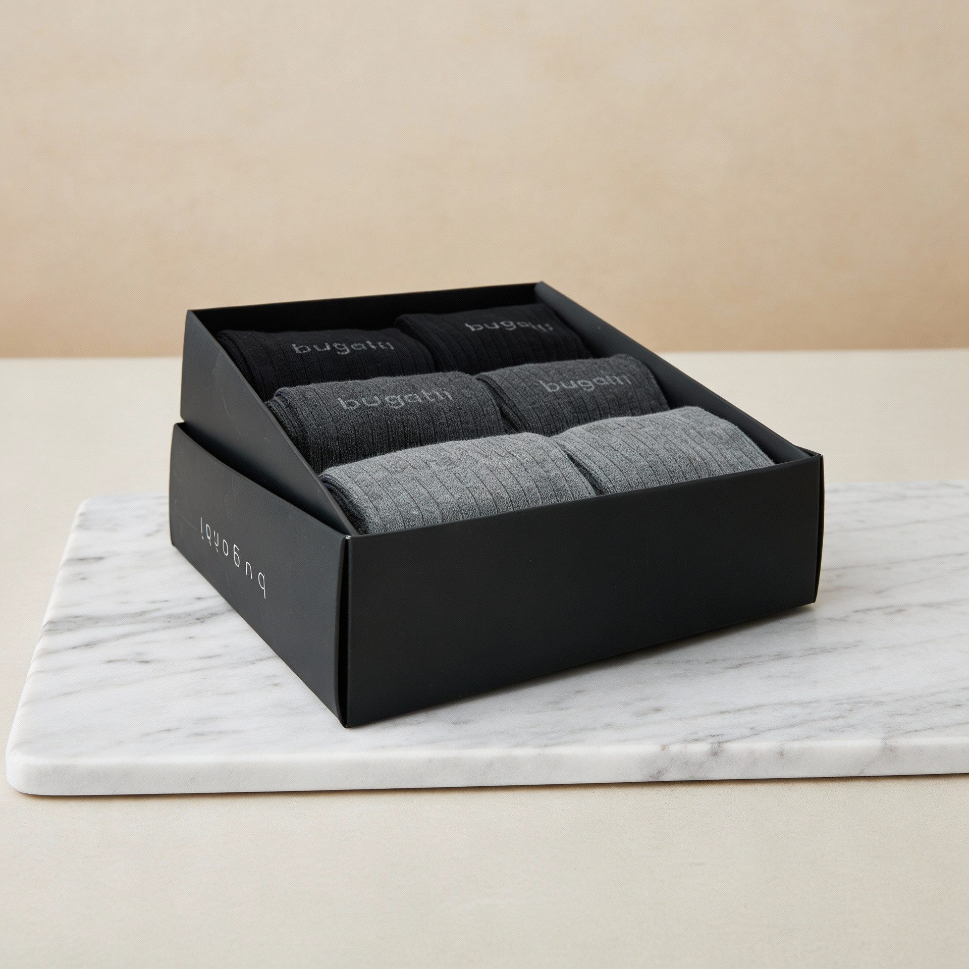 bugatti Socken bugatti Herren Socken Geschenkbox 6er Pack Elegant Business dunkel bugatti Herren Socken Geschenkbox 6er Pack Elegant Business dunkel