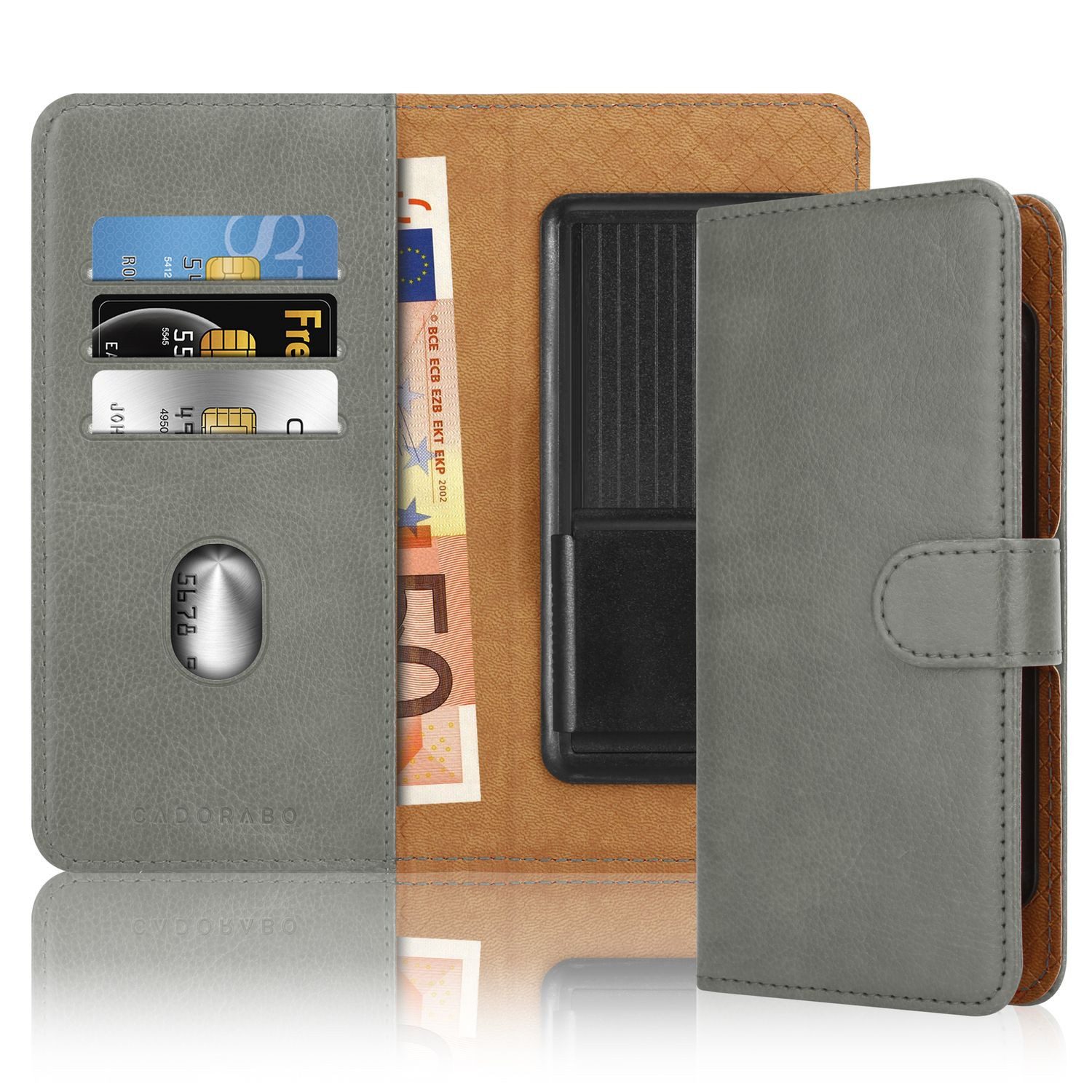 Cadorabo Handyhülle für Realme C21 Hülle Realme C21, Hülle mit Kartenfach 360 Grad Schutzhülle Flip Case Cover Handy Tasche