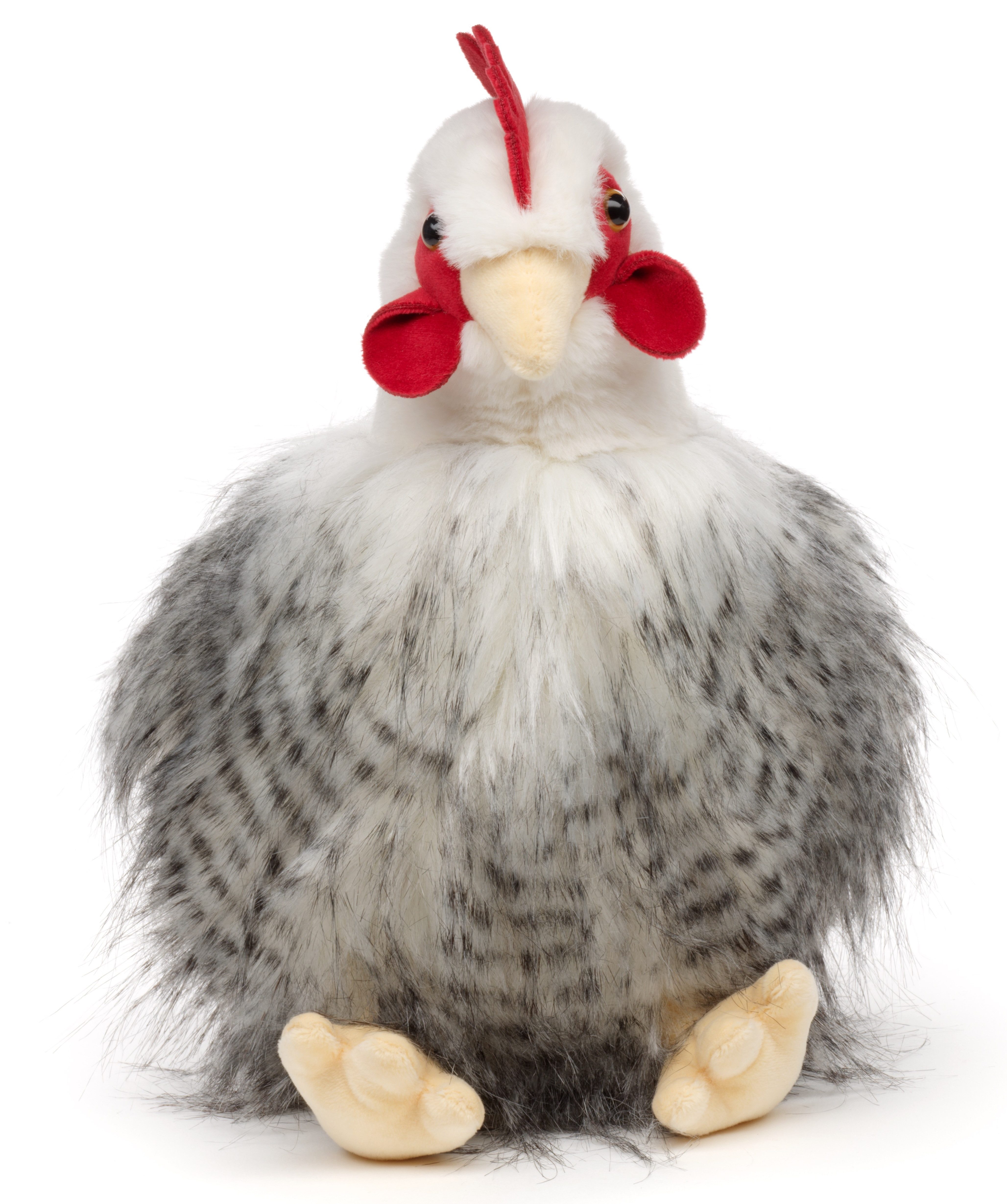 Uni-Toys Kuscheltier Henne, sitzend - ohne/mit Ei - 25 cm (Höhe) - Plüschtier, zu 100 % recyceltes Füllmaterial
