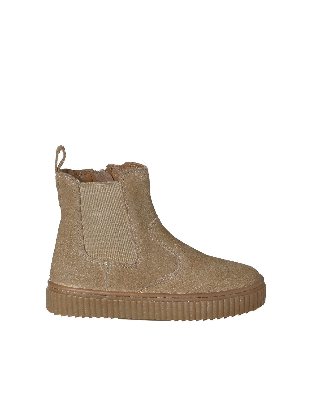vertbaudet Kinder Chelsea-Boots aus Leder mit Reißverschluss Stiefelette