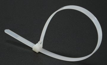 Kabelbinder Kabelbinder Sortiment 125 teilig weiß mit wiederverwendbaren
