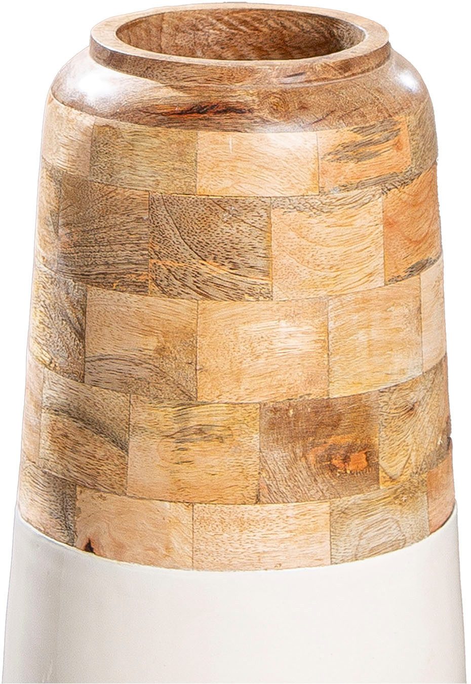 GILDE Bodenvase Vase Naturelle naturfarben-weiß (1 St)