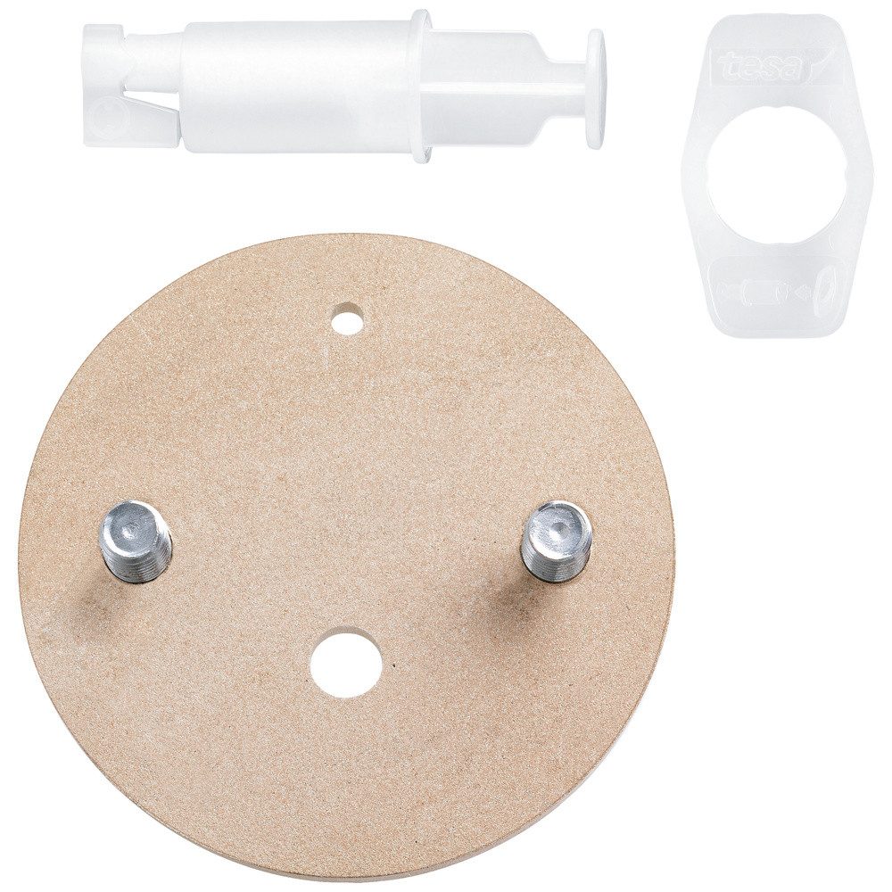 tesa Klebehaken tesa Power.Kit-Adapter Selbstklebendes Ersatzteil-Set, Metallplatte, D, (Power.Kit-Adapter)