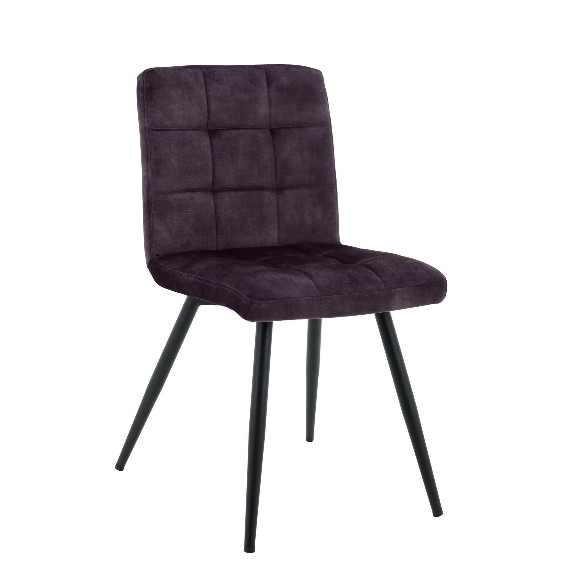 LC Home Esszimmerstuhl LC Home Barnet Esszimmerstuhl Samt schwarz 47x58,5x82,5cm