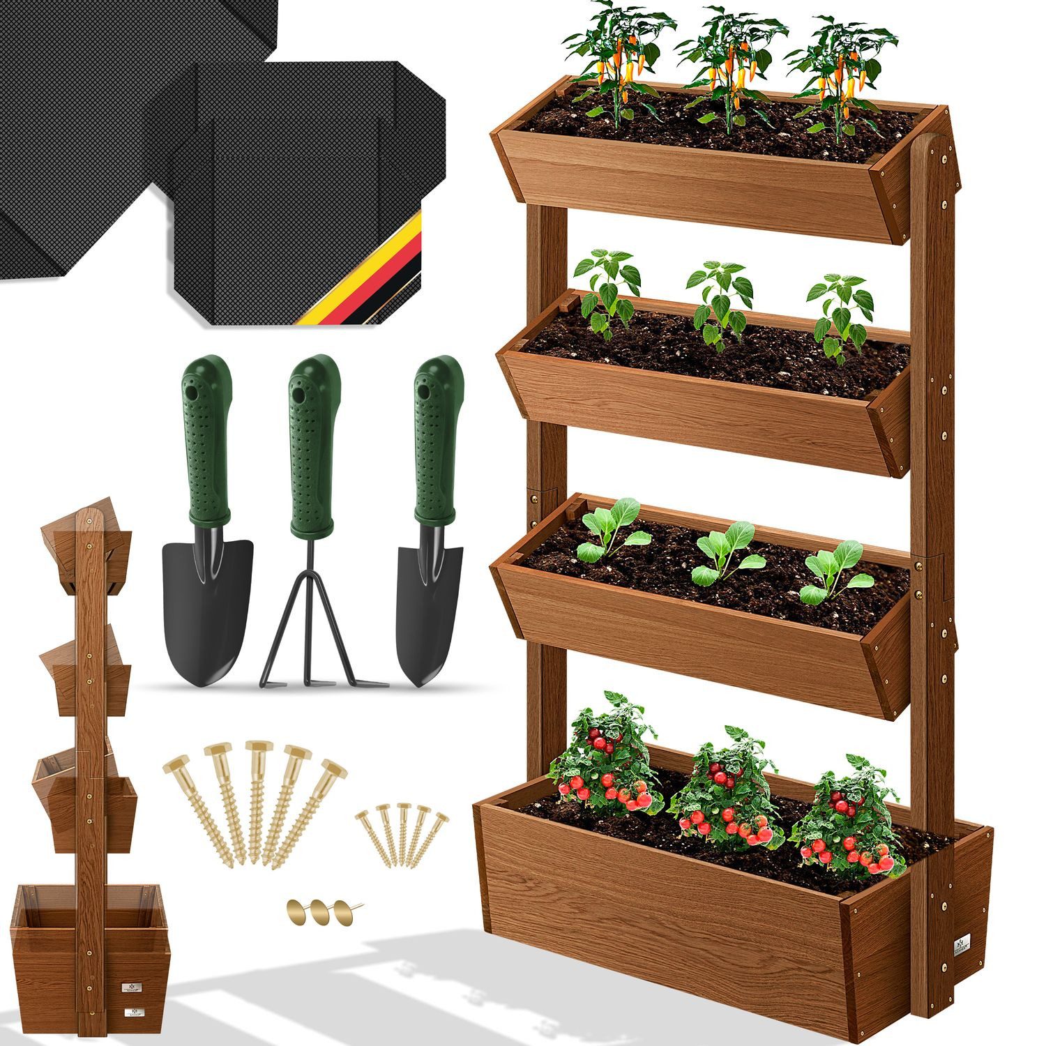 KESSER Hochbeet, Hochbeet mit Etagen Premium Blumenkasten Blumentreppe Pfla günstig online kaufen