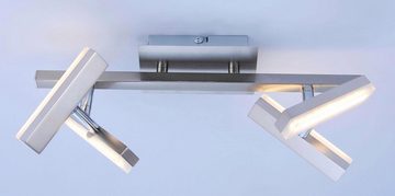 JUST LIGHT Deckenleuchte RICO, LED fest integriert, Warmweiß, inklusive festverbautem LED Leuchtmittel