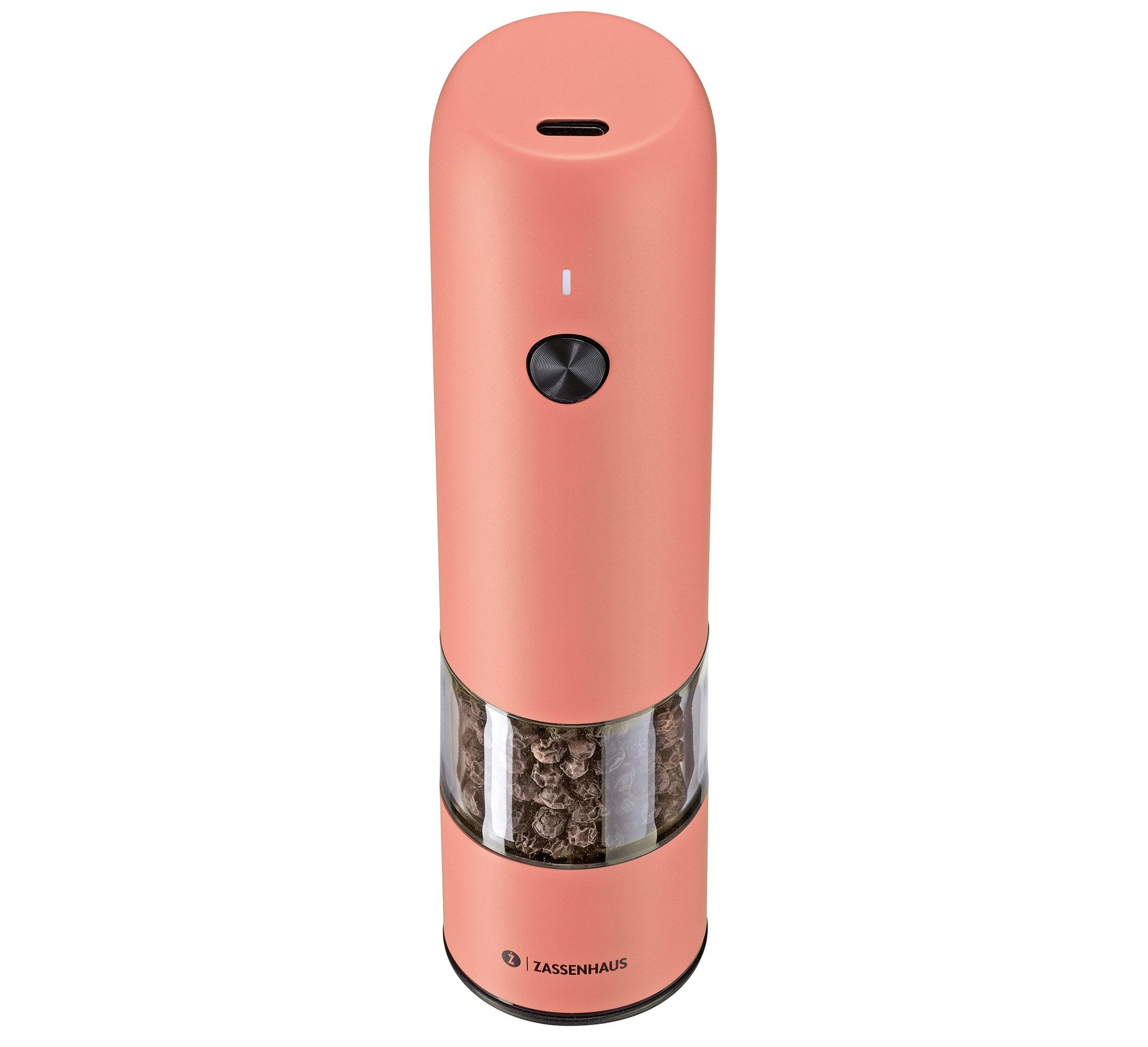 ZASSENHAUS Salz-/Pfeffermühle Pfeffermühle Salz- Gewürzmühle USB elektrisch 14cm ZASSENHAUS Köln Akku