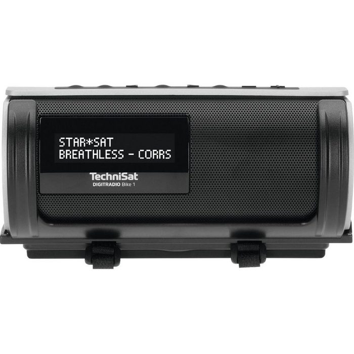 TechniSat DIGITRADIO Bike 1 DAB+ (UKW-Radio Wasserabweisendes Gehäuse Integrierter Akku Bluetooth OLED-Display) Digitalradio (DAB)