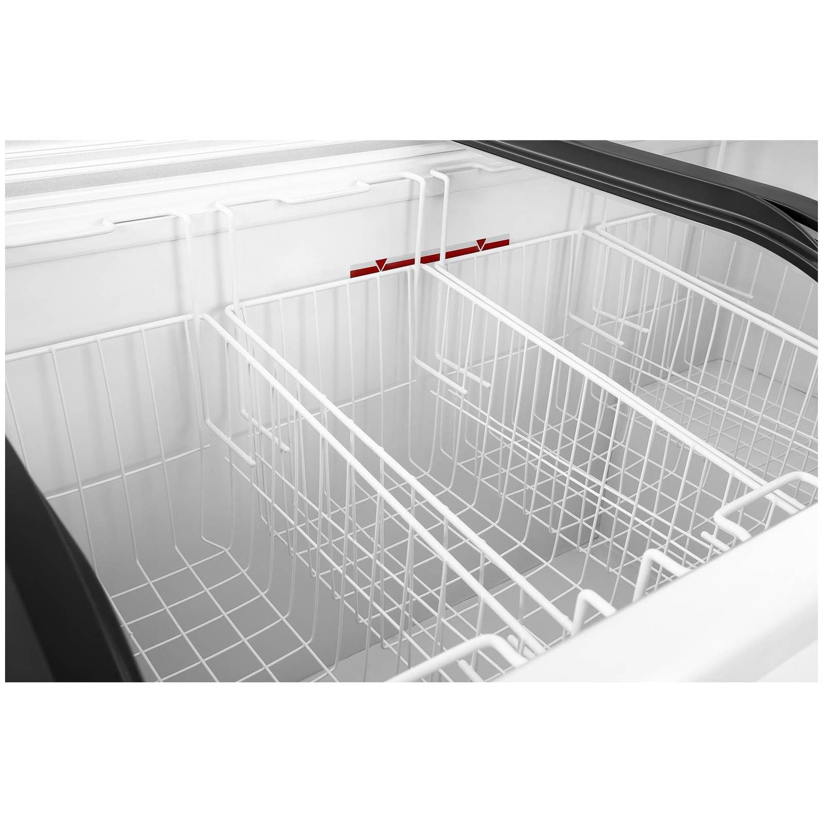 Royal Catering Gefrierschrank RCFZ-355, 84.5 cm hoch, 128 cm breit, 355L Gefriertruhe Glastüren 4 Räder Tiefkühltruhe Gastronomie Eistruhe