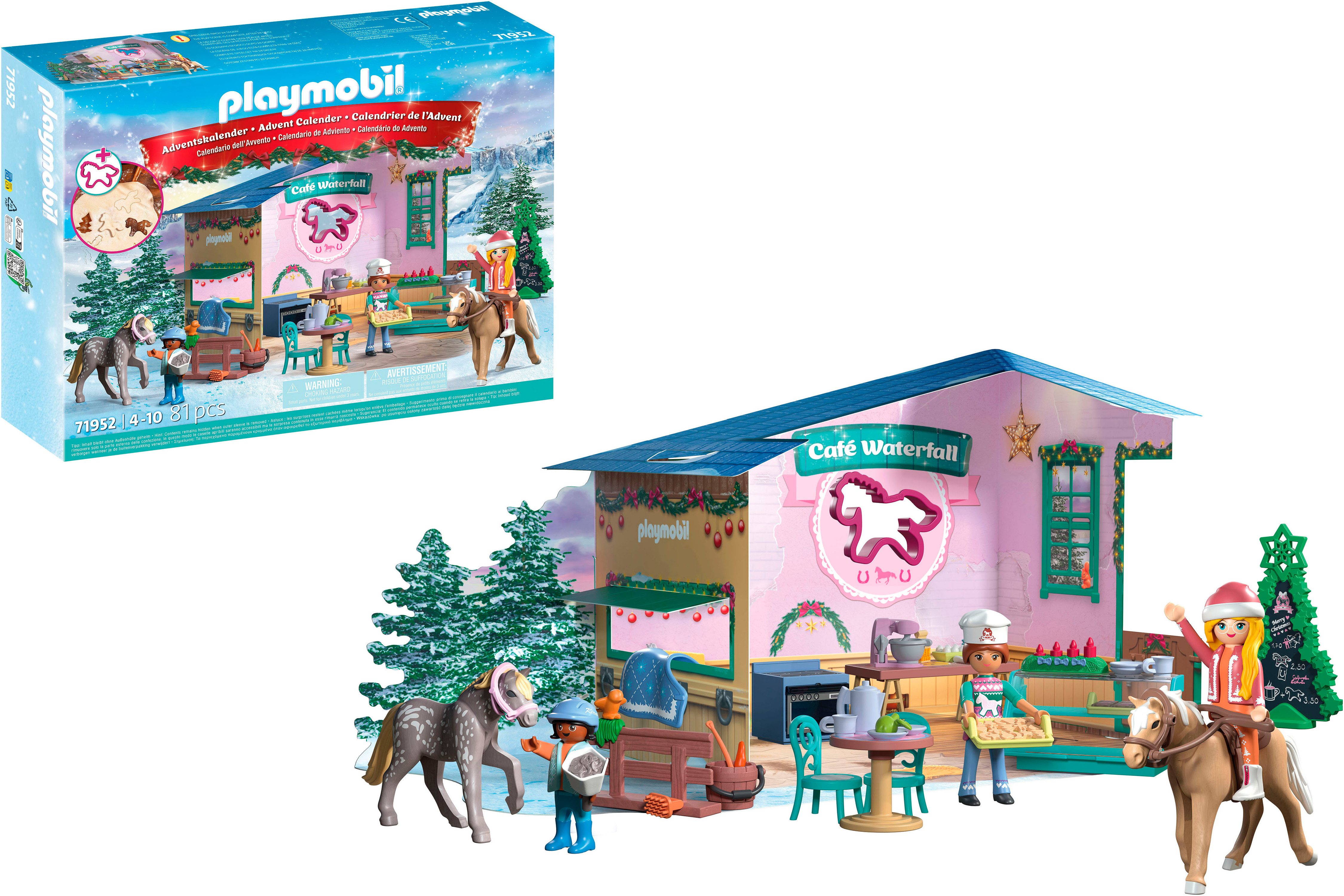 Playmobil® Spielzeug-Adventskalender Weihnachtsbacken im Reitercafé (71952) günstig online kaufen