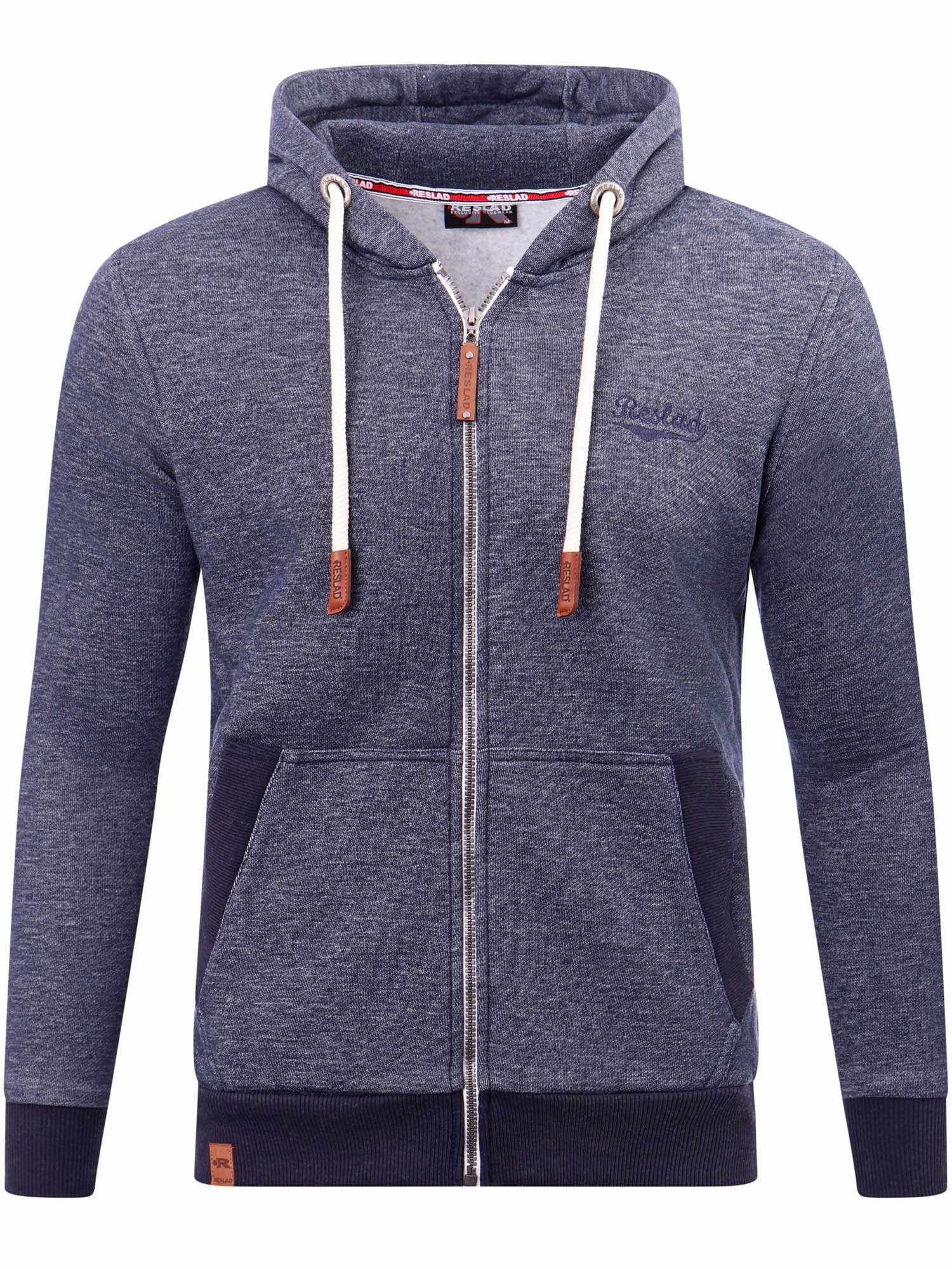Reslad Sweatjacke Reslad Sweatjacke Herren Zipper Kapuze RS-1270 (1-tlg) Winter-Pullover Kapuzenpullover Sweater Hoodie Pulli Sweatshirt