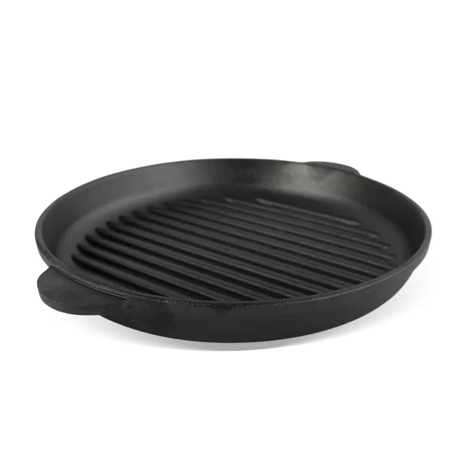 BRIZOLL Steakpfanne Ø28 cm Grillpfanne zwei Griffe Gusseisen, Gusseisen