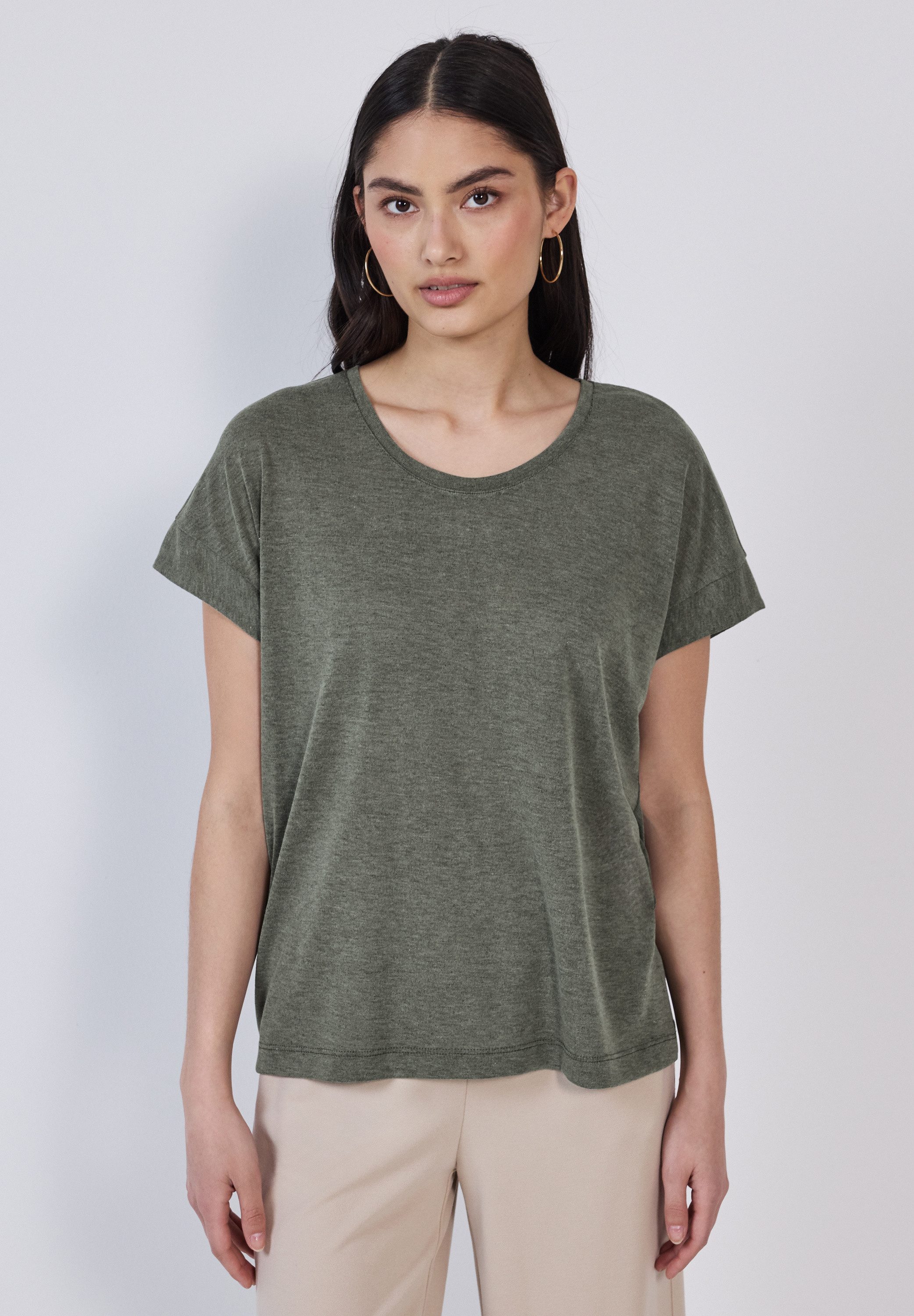 STREET ONE STUDIO T-Shirt aus softem günstig online kaufen