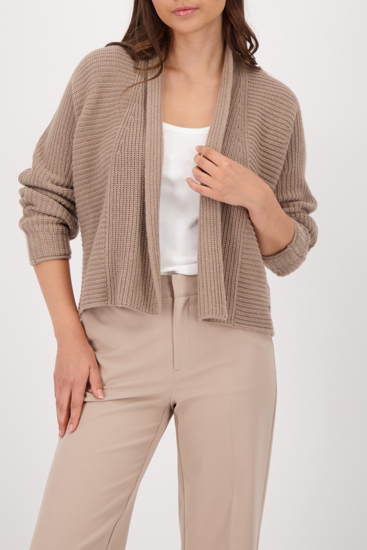 Monari Strickjacke Strickjacke truffle günstig online kaufen