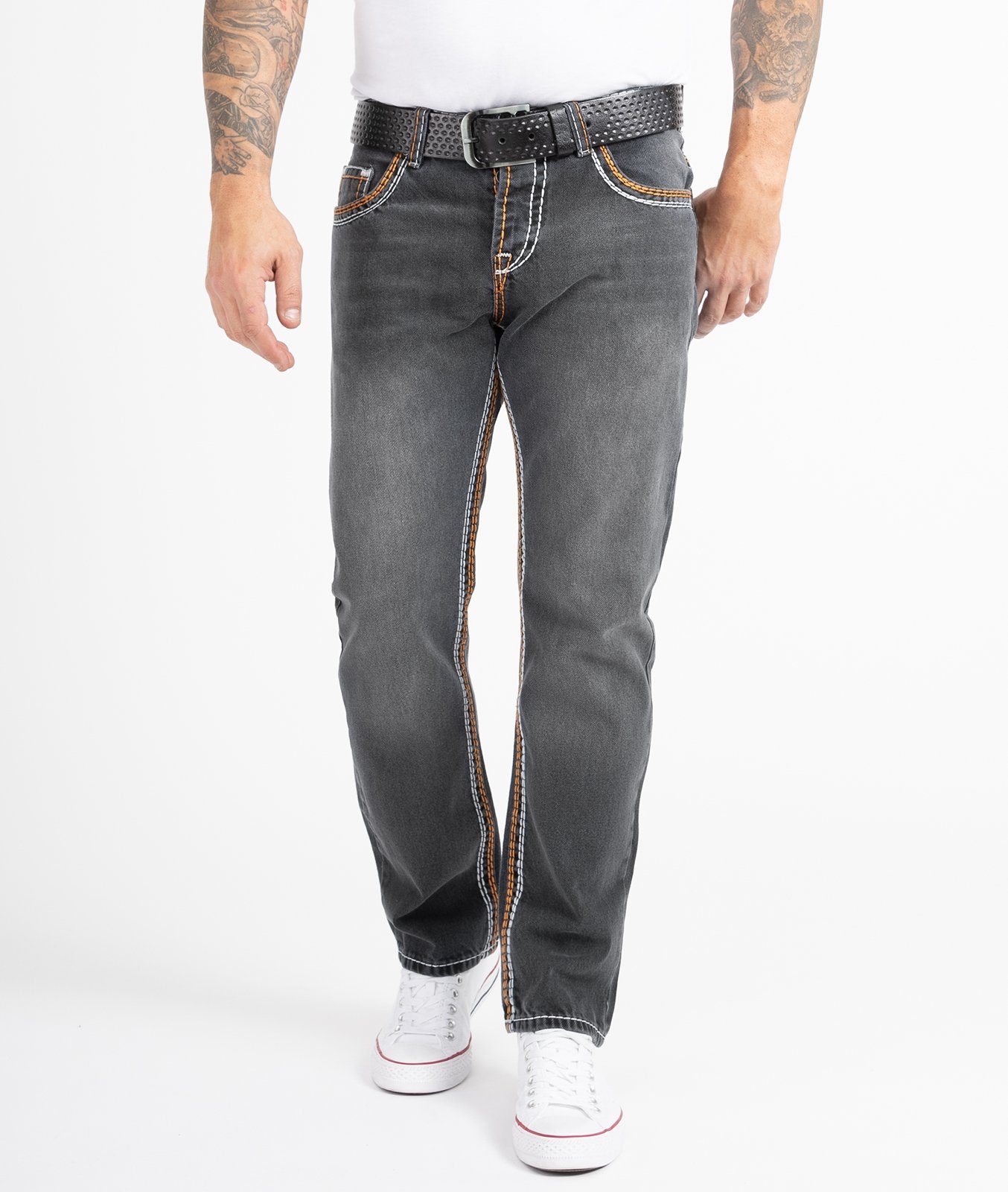 Rock Creek Straight-Jeans Herren Jeans Comfort günstig online kaufen