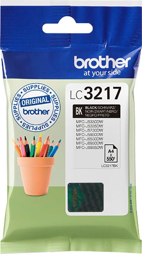 LC-3217BK schwarz Tintenpatrone Brother (1-tlg)