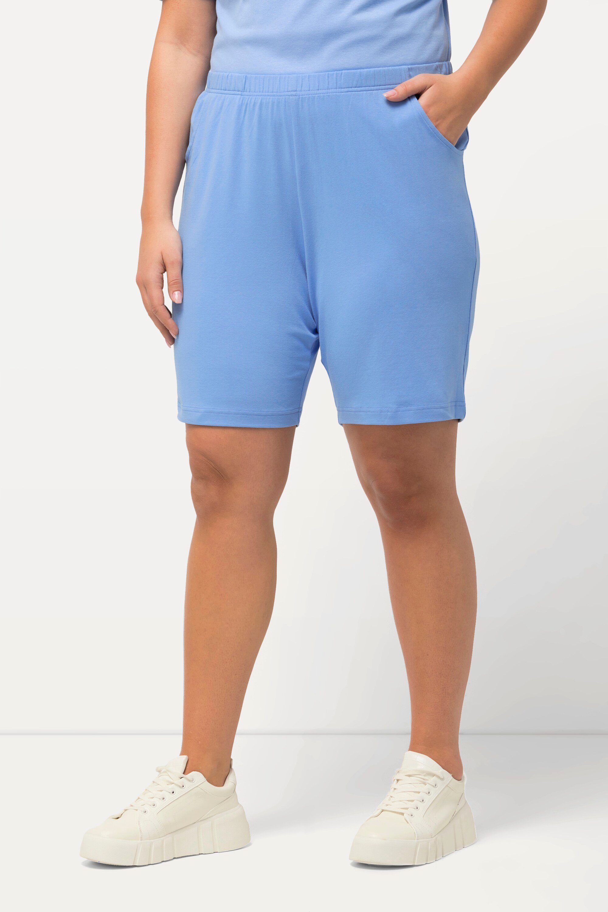 Ulla Popken Bermudas Jerseyshorts Taschen Elastikbund günstig online kaufen