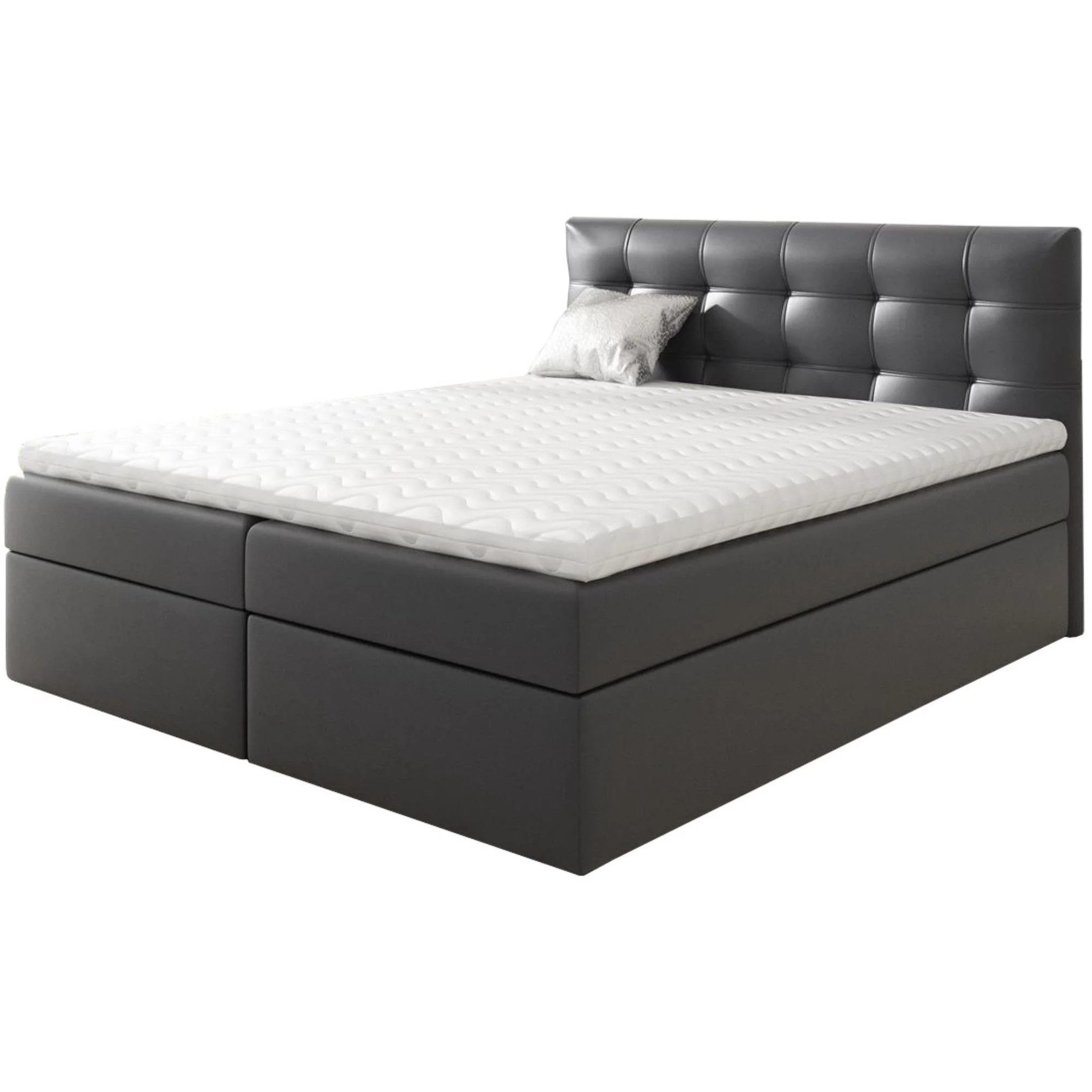 Beautysofa Boxspringbett Kontinentales mit Bettkasten TOPIQ günstig online kaufen