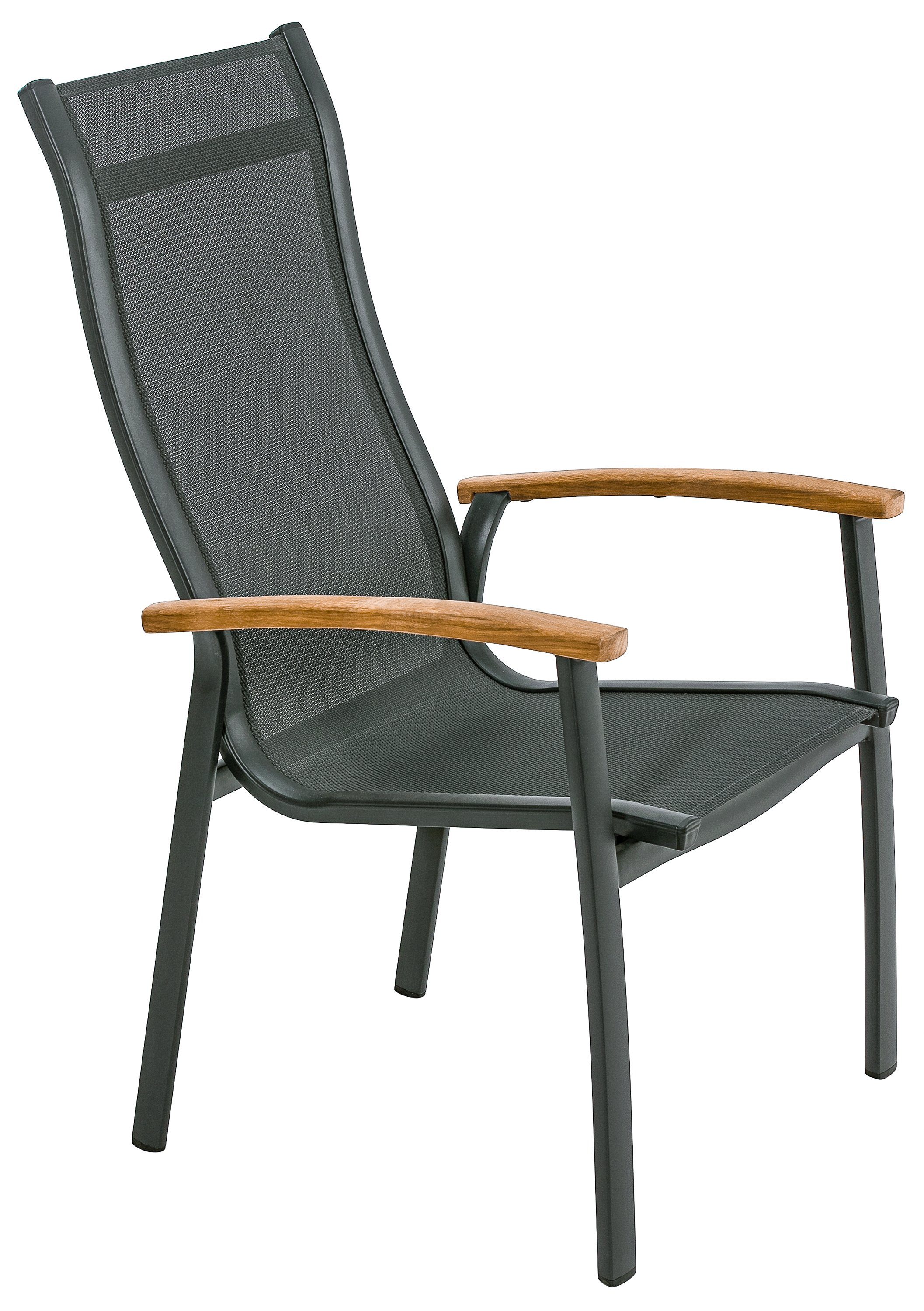 Dehner Gartenstuhl Stapelstuhl Chicago Wood, 108.5 x 66 x 75 cm, eleganter günstig online kaufen