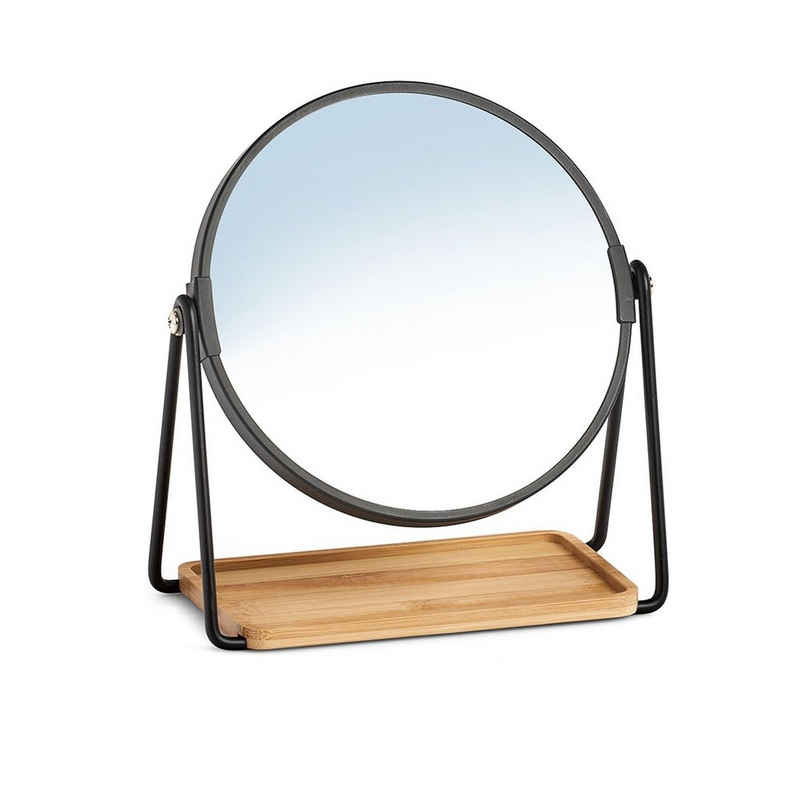 Zeller Present Kosmetikspiegel Kosmetikspiegel mit Ablageschale (Stück, 1-St., 1 Kosmetikspiegel), Tischspiegel rund