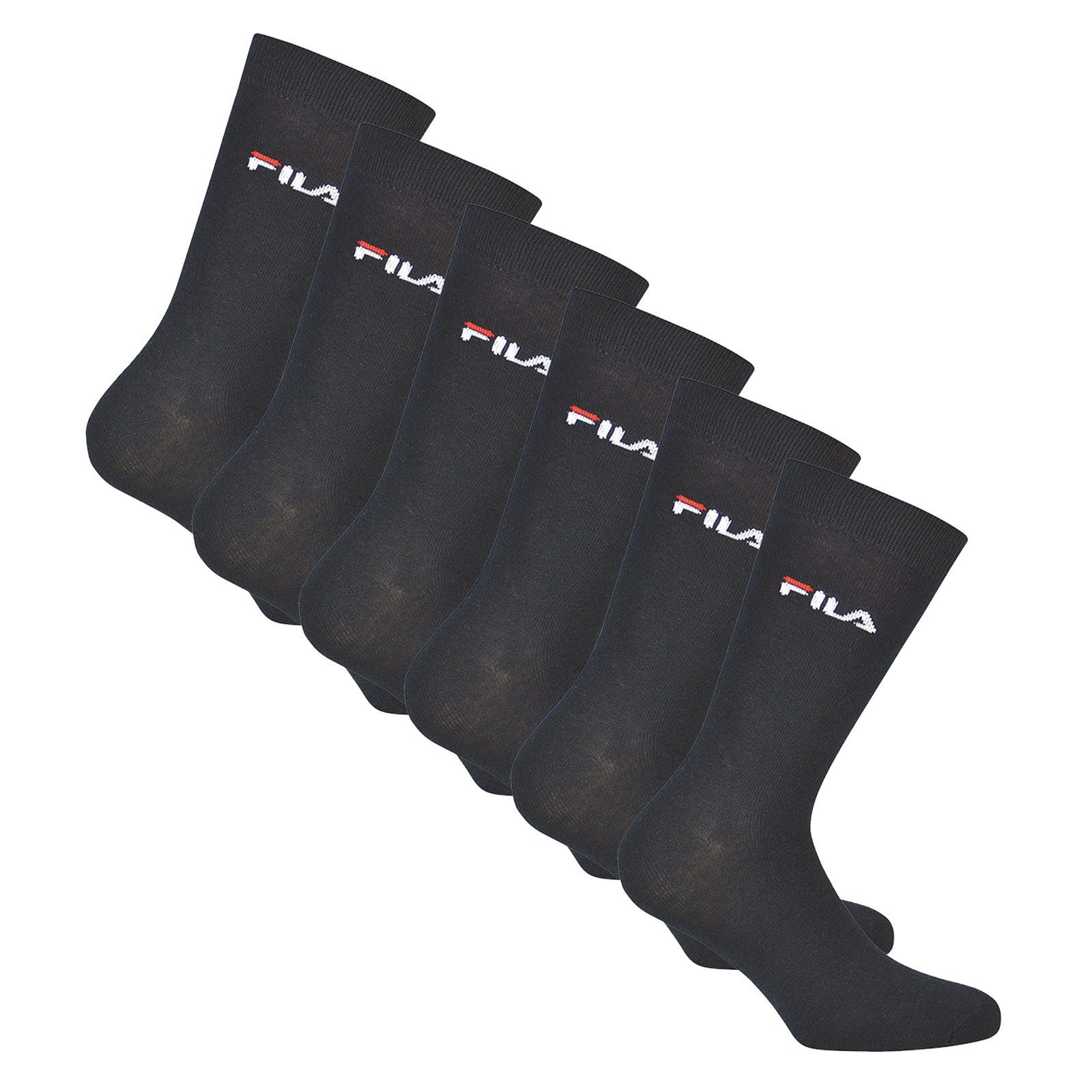 Sportsocken Strümpfe Socken, 6er - Unisex Pack Crew Socks, Blau Fila