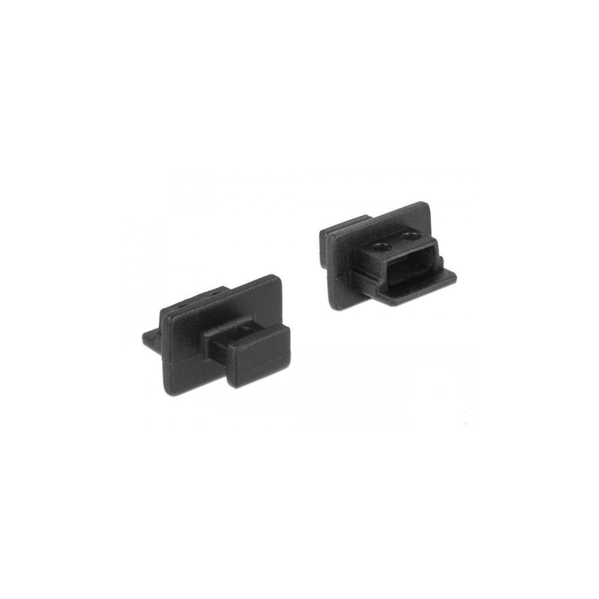 Delock Kabelverbinder-Sortiment Staubschutz für USB 2.0 Mini-B Buchse mit Griff 10 Stück...