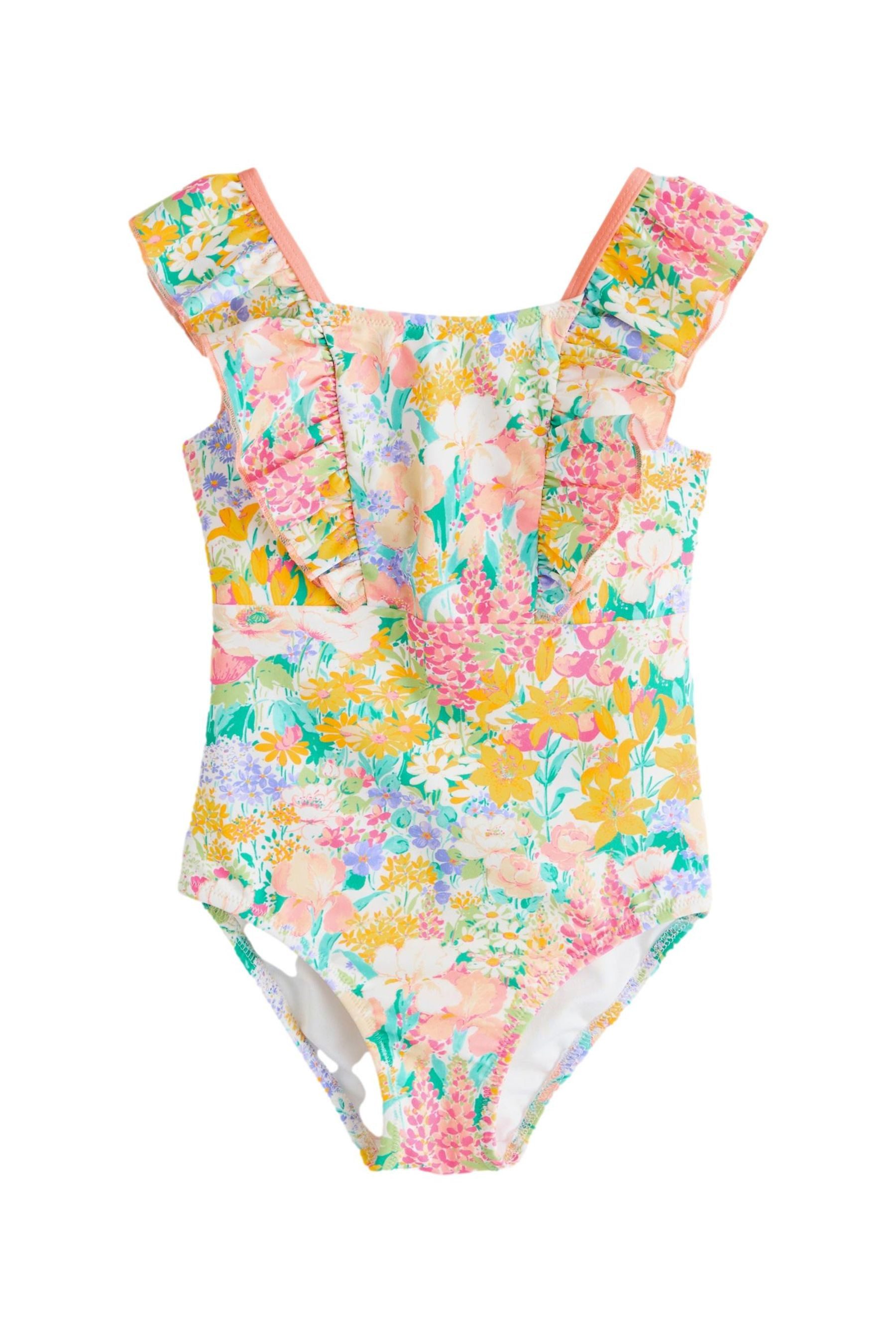 Badeanzug Laura Ashley Badeanzug mit Rüschen